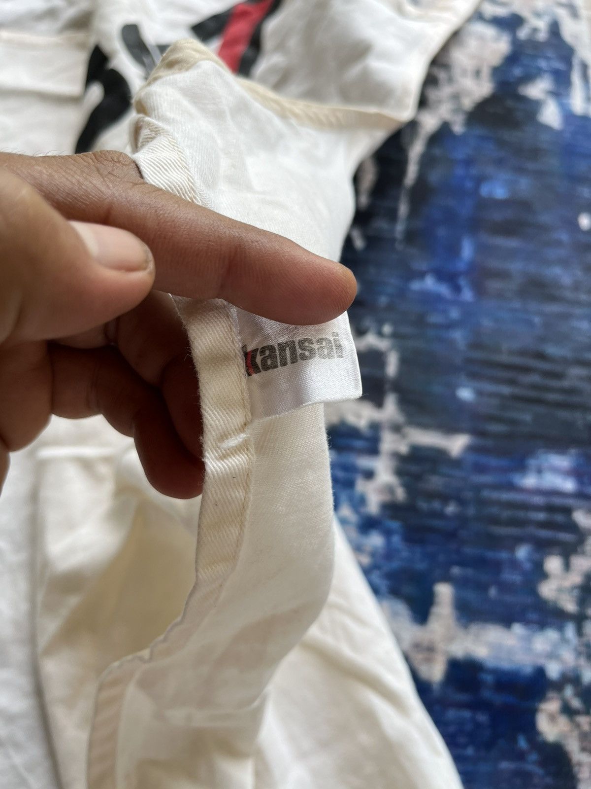 Kansai Yamamoto 🔥Vintage Kansai Yamamoto Big Spell Out Logo Apron 90s Size ONE SIZE - 8 Thumbnail
