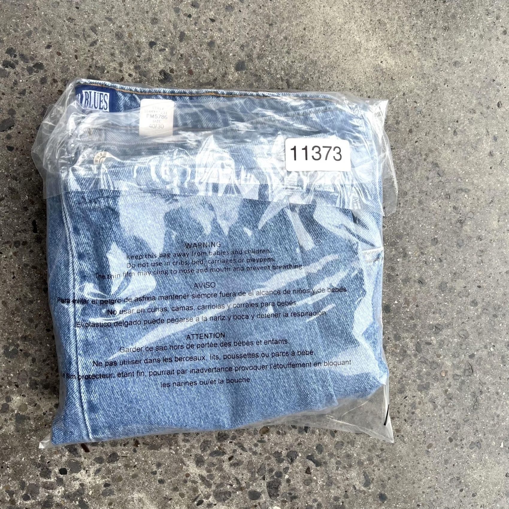 Vintage VINTAGE Blues Jeans Mens 40x30 Light Wash Blue Denim Relaxed Fit Tapered Jeans Mens 40 Blue Denim Size US 40 / EU 56 - 7 Thumbnail