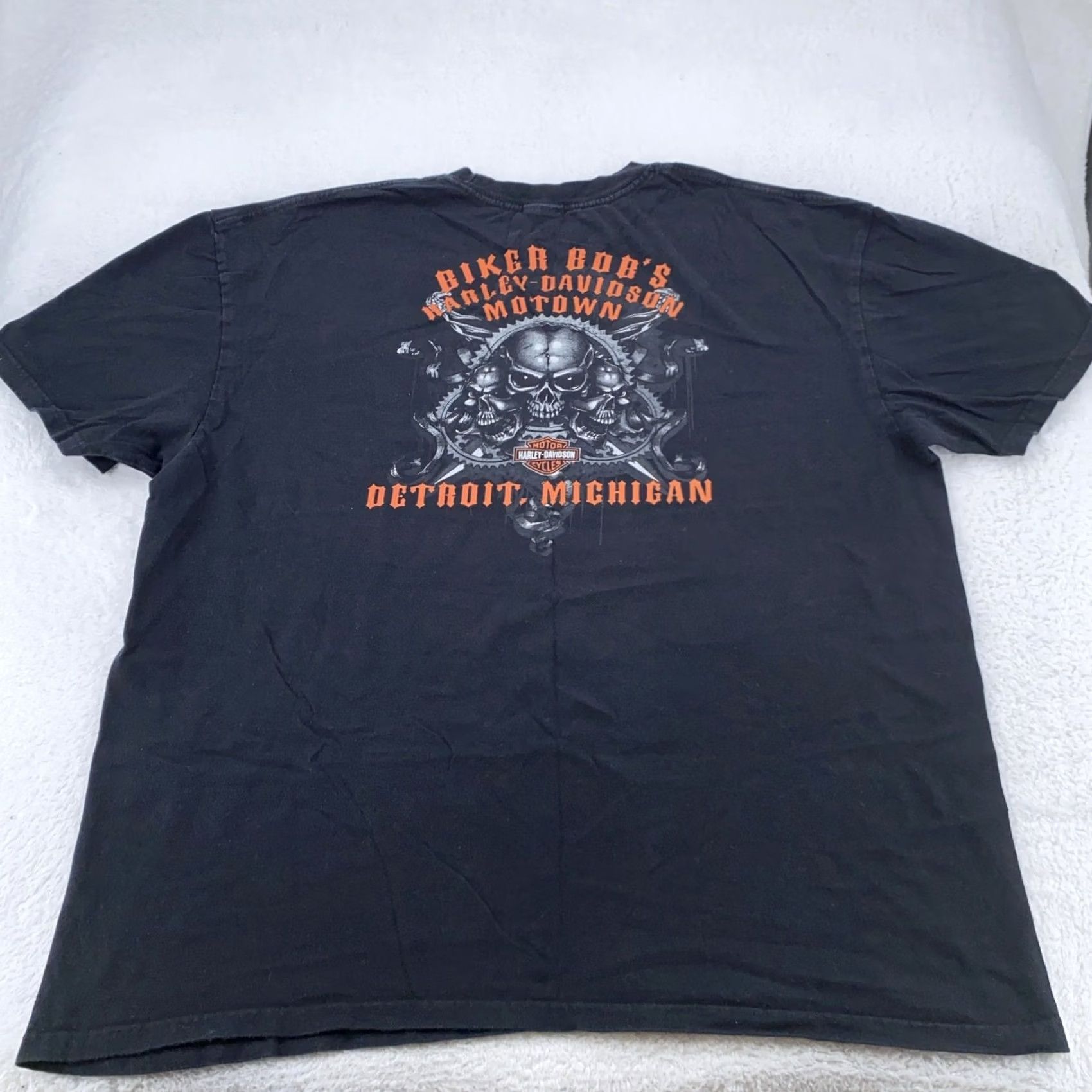 Harley Davidson Harley-Davidson Shirt Mens 2XL Black Graphic Print Pocket Crew Neck T-Shirt Biker Eagle Vintage: No Size US XXL / EU 58 / 5 - 4 Thumbnail