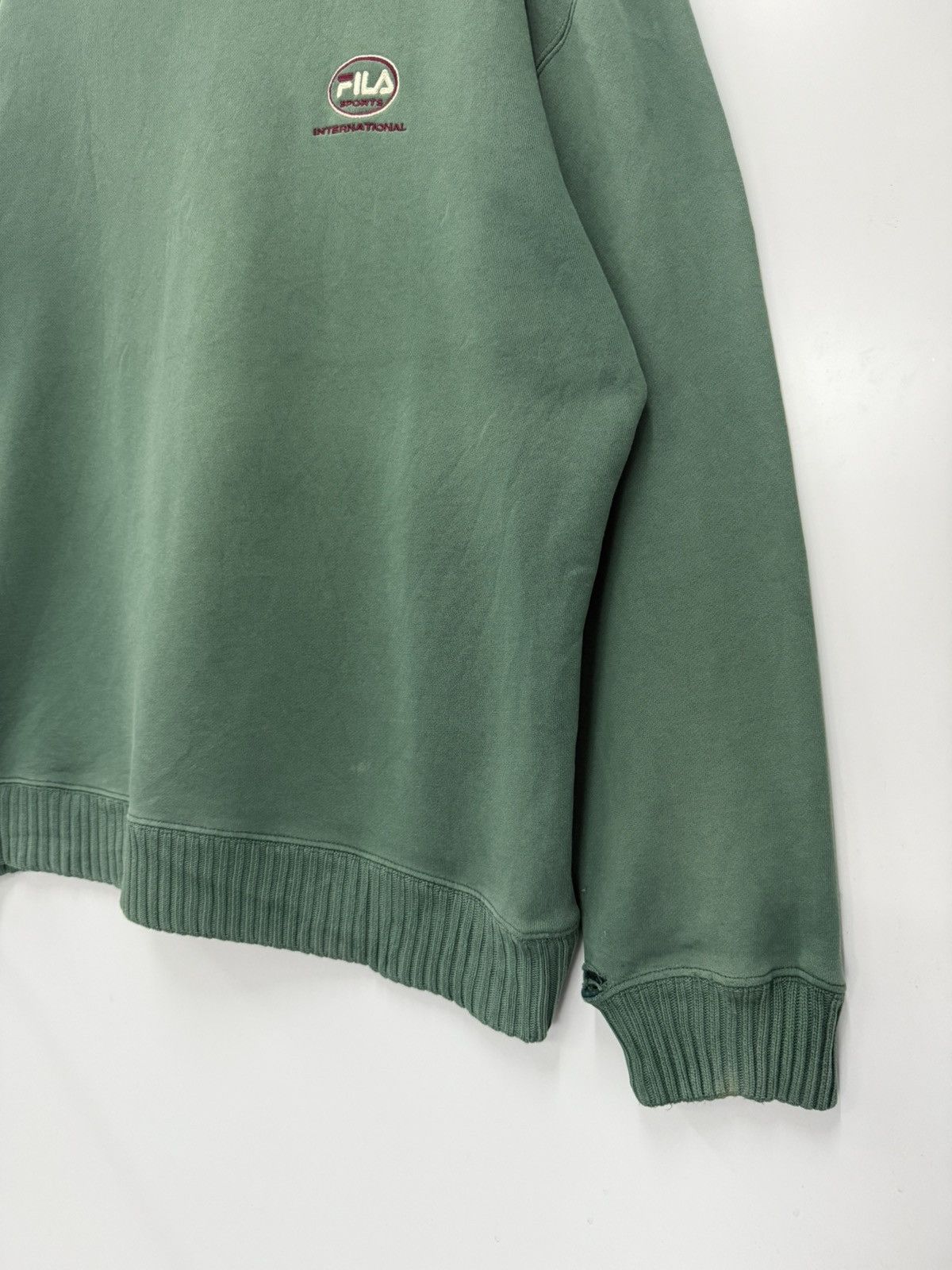 Fila 🔥 Fila Streetwear Distressed Sweatshirt Size US L / EU 52-54 / 3 - 2 Thumbnail