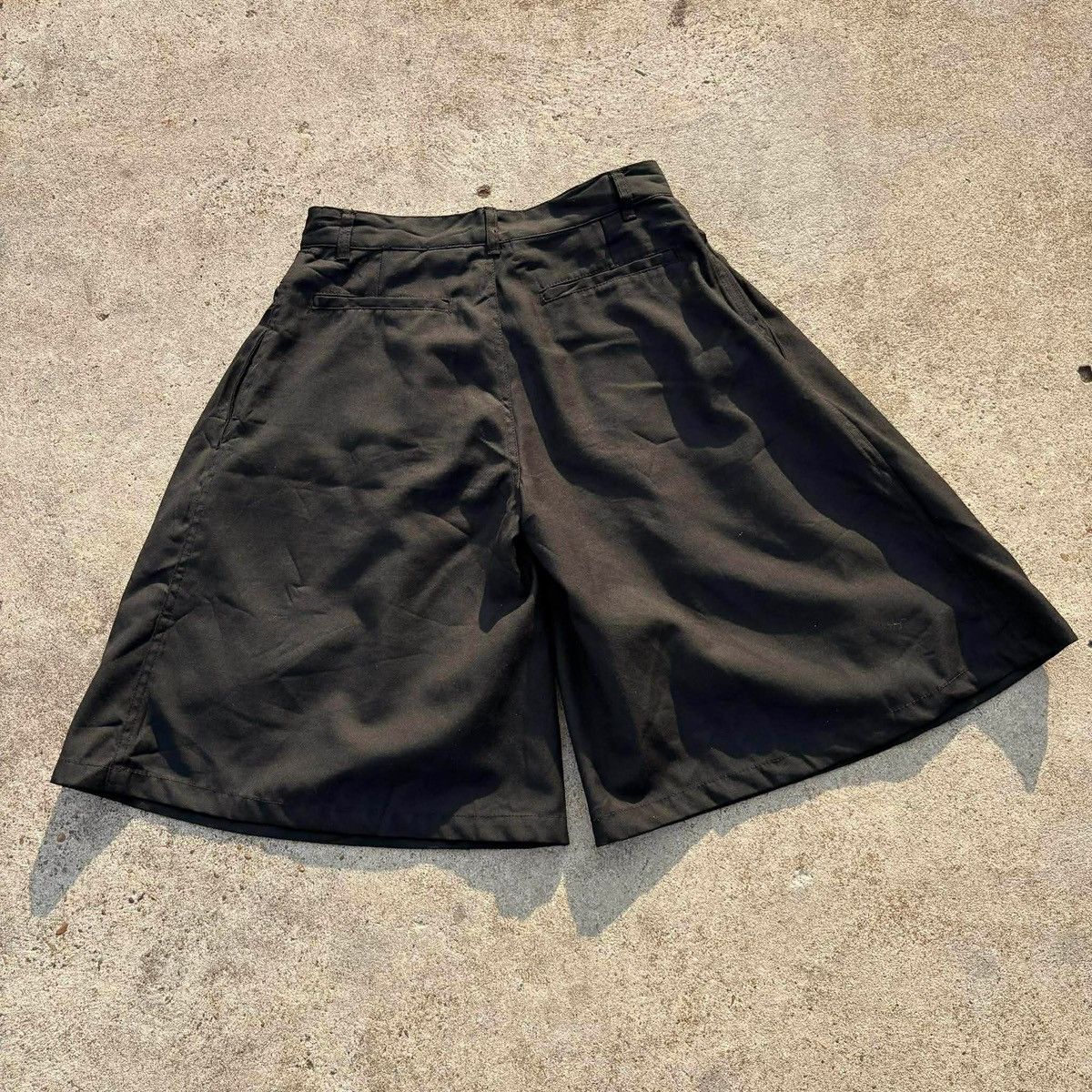 Japanese Brand ARW Double Waist Pleated Wide Leg Culotte Shorts Size US 28 / EU 44 - 8 Thumbnail