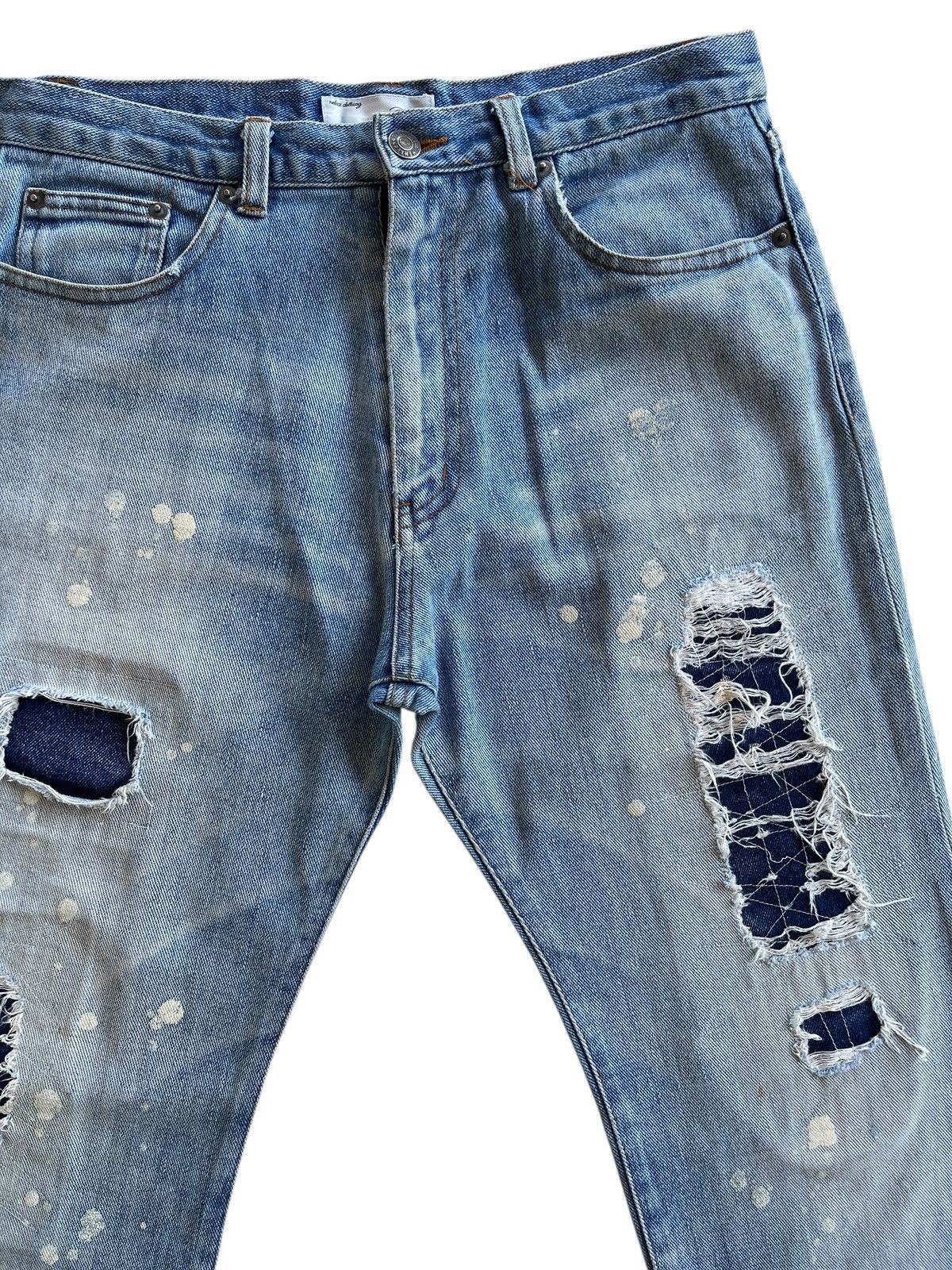 Japanese Brand Japanese TTU Distressed Paint Splatters Patchwork Denim Size US 29 - 5 Thumbnail