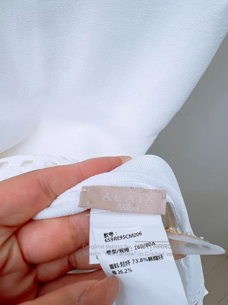 Alaia Alaia White Knit Dress Size XS / US 0-2 / IT 36-38 - 8 Thumbnail