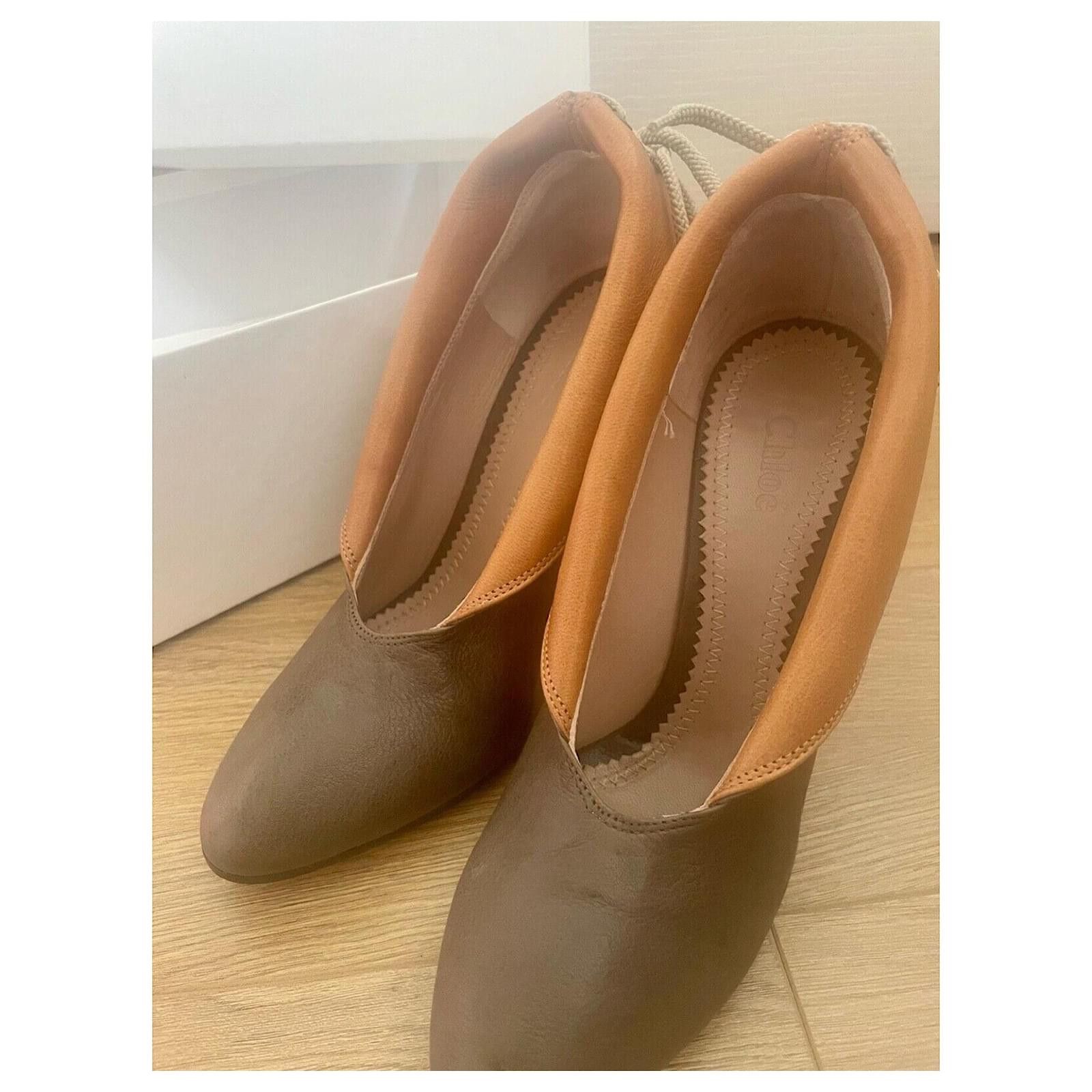 Chloe Gibbon calf leather heels Size US 6 / IT 36 - 13 Thumbnail