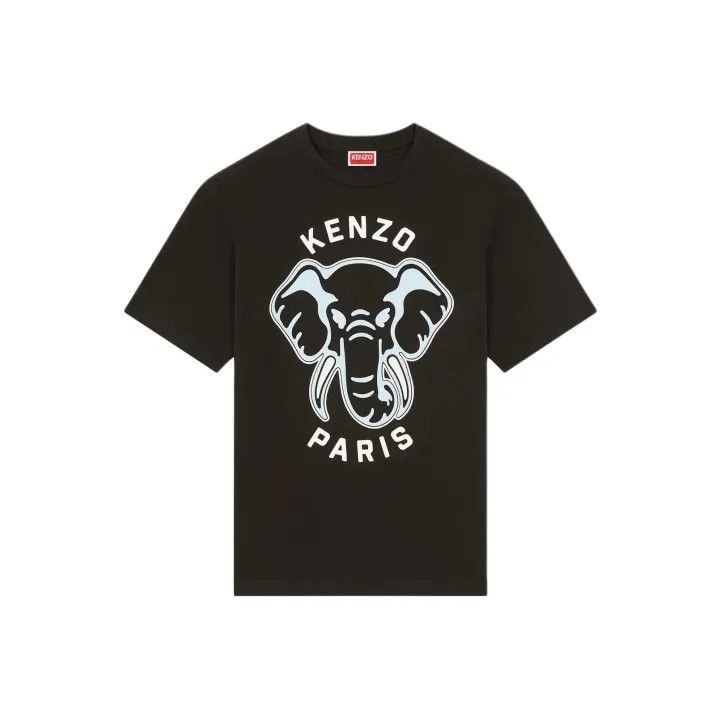 Kenzo Kenzo SS24 Elephant Print Short Sleeve T-Shirt 0079 Size US XXL / EU 58 / 5 - 1 Thumbnail