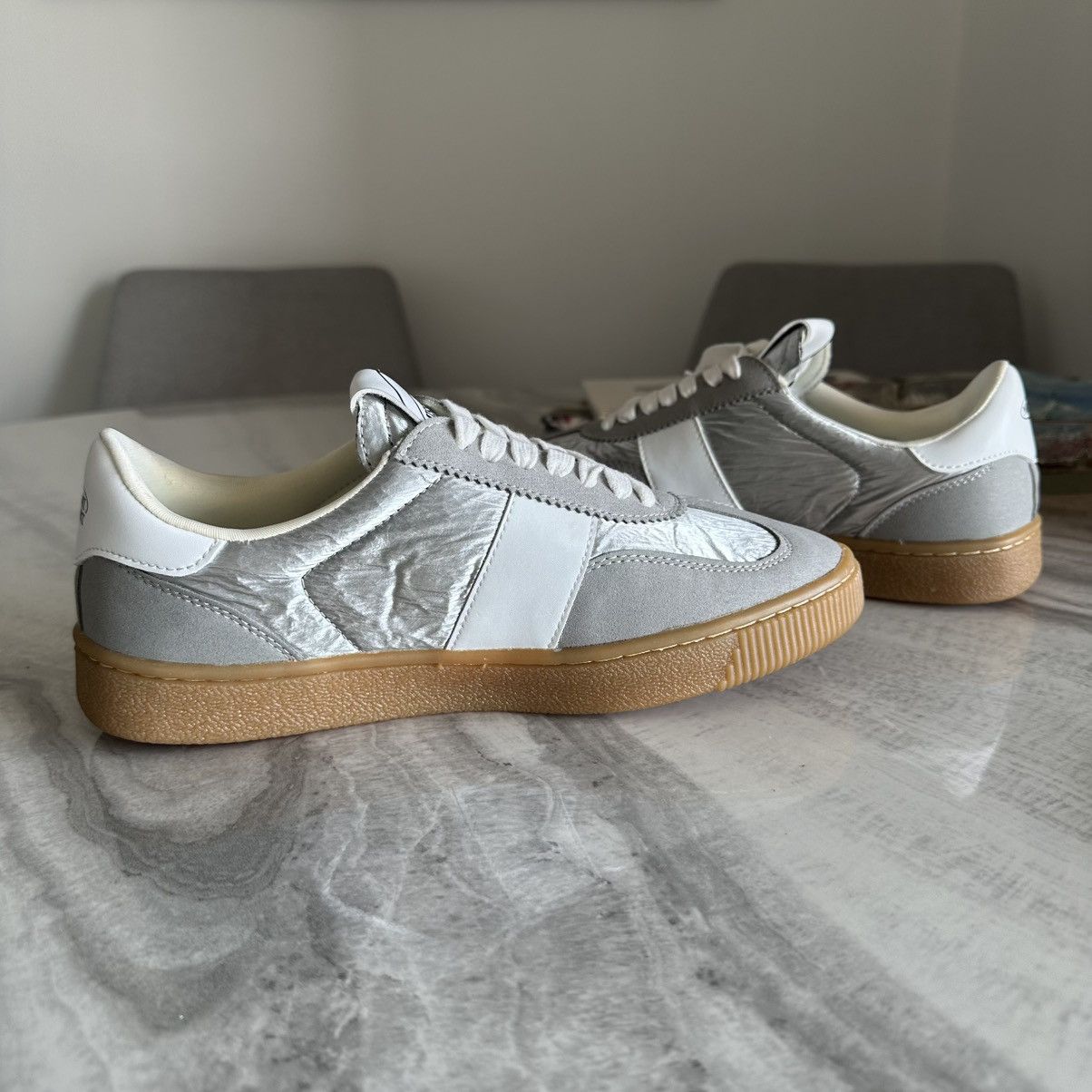 Missoni MISSONI SPORT 25MM Retro Low Top Platform Silver Sneakers Size US 8.5 / IT 38.5 - 5 Thumbnail