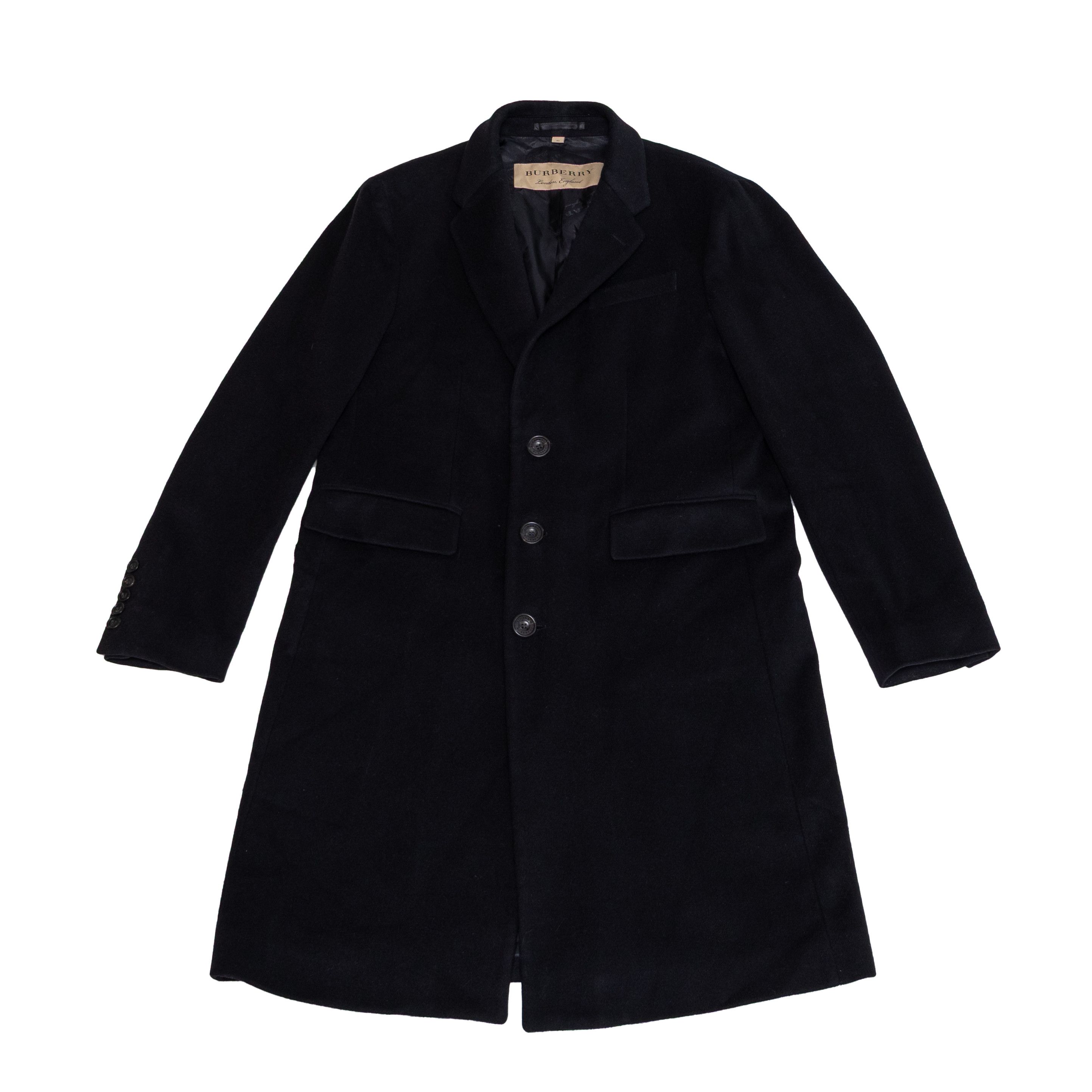 Burberry Burberry London Black Wool Cashmere Overcoat Mens Size 52 Size US L / EU 52-54 / 3 - 2 Thumbnail