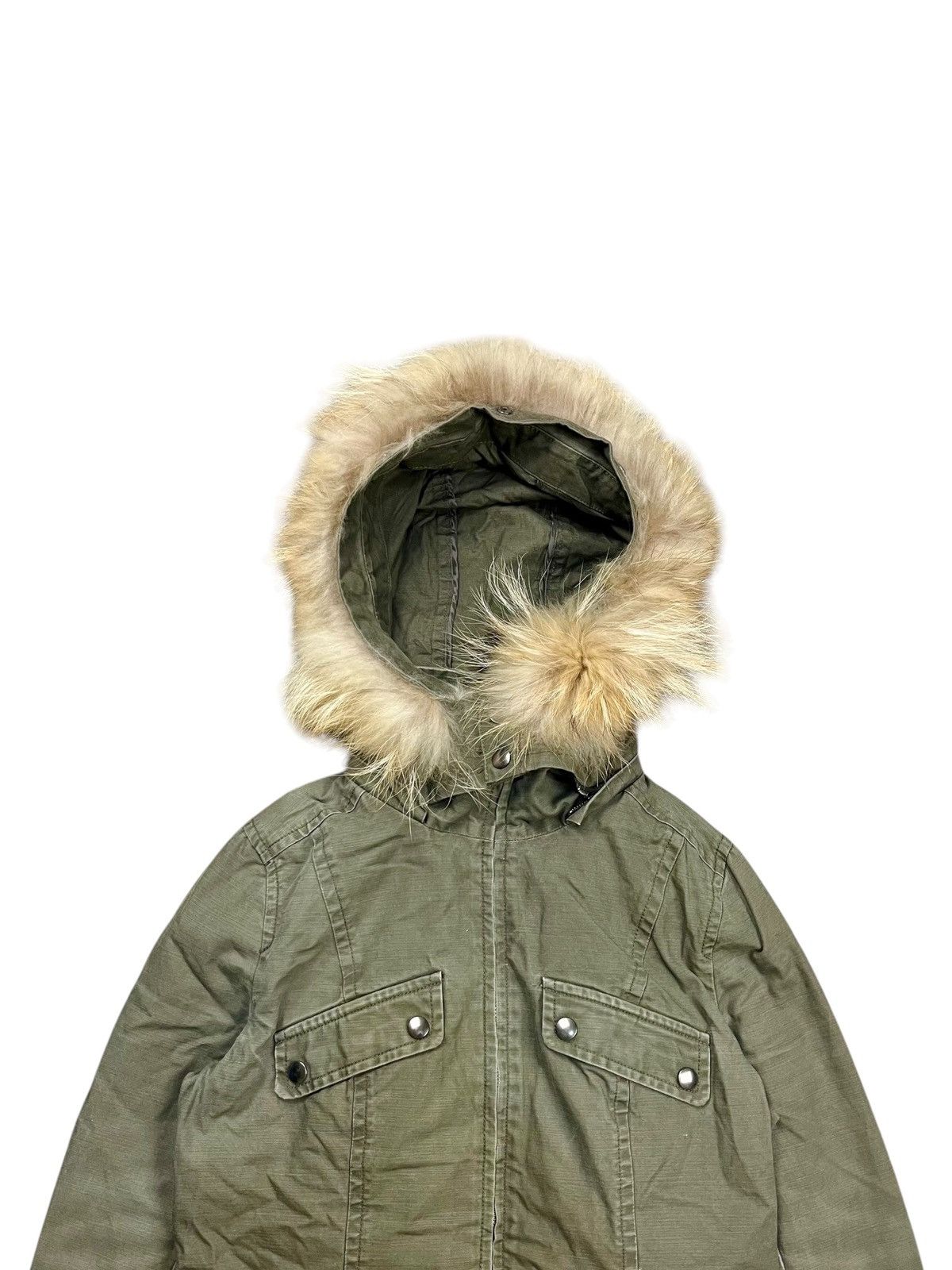 If Six Was Nine × Le Grande Bleu (L.G.B.) × Michel Klein 2000s Michael Klein - Fur Hoodie Jacket Size US M / EU 48-50 / 2 - 10 Thumbnail