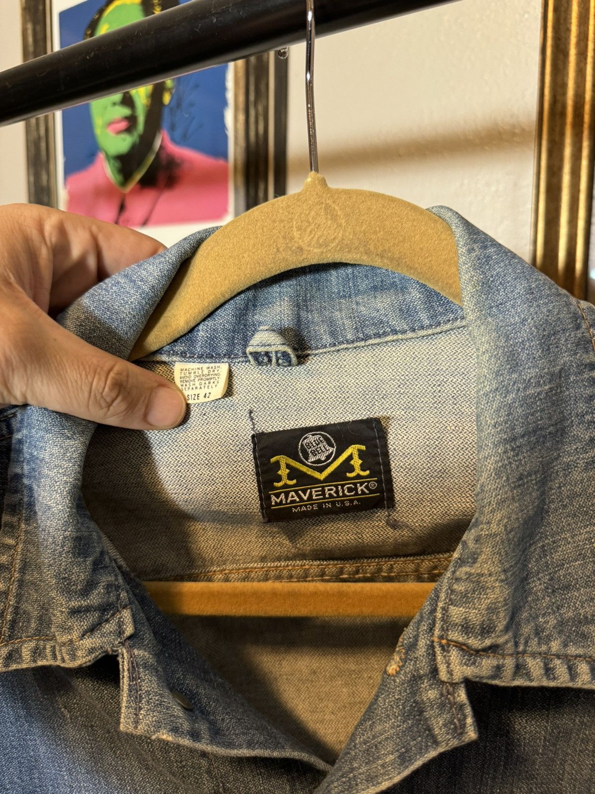 Vintage Vintage Maverick Denim Jacket Size US M / EU 48-50 / 2 - 5 Thumbnail