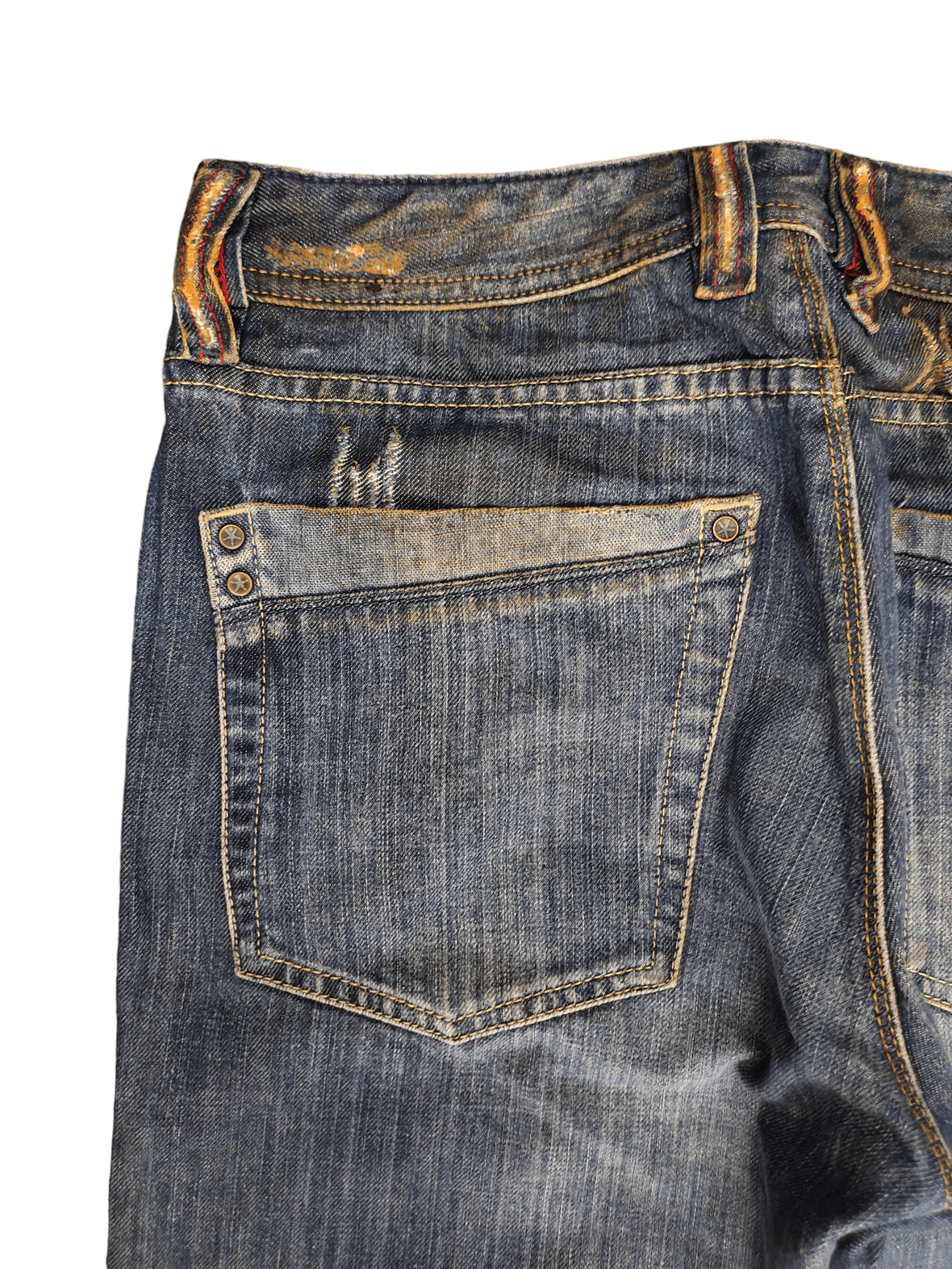 Diesel Vintage Y2k Diesel D Logo Rusty Distress Relaxed Denim Pants Size US 30 / EU 46 - 8 Thumbnail
