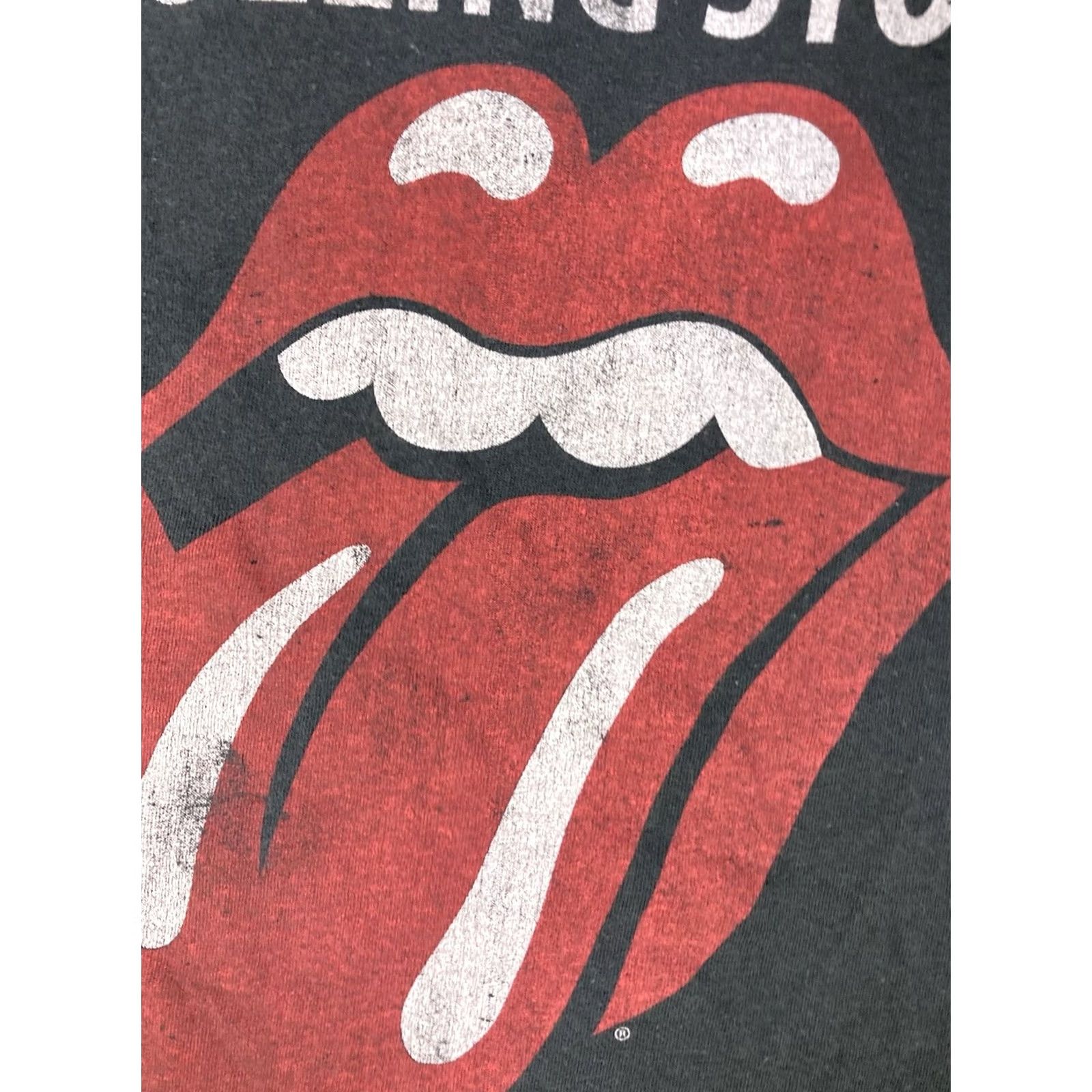 Vintage The Rolling Stones T-Shirt Womens Small Black Music Merch 1975 US Tour Crew Neck Short Sleeve Cotton Size S / US 4 / IT 40 - 2 Thumbnail