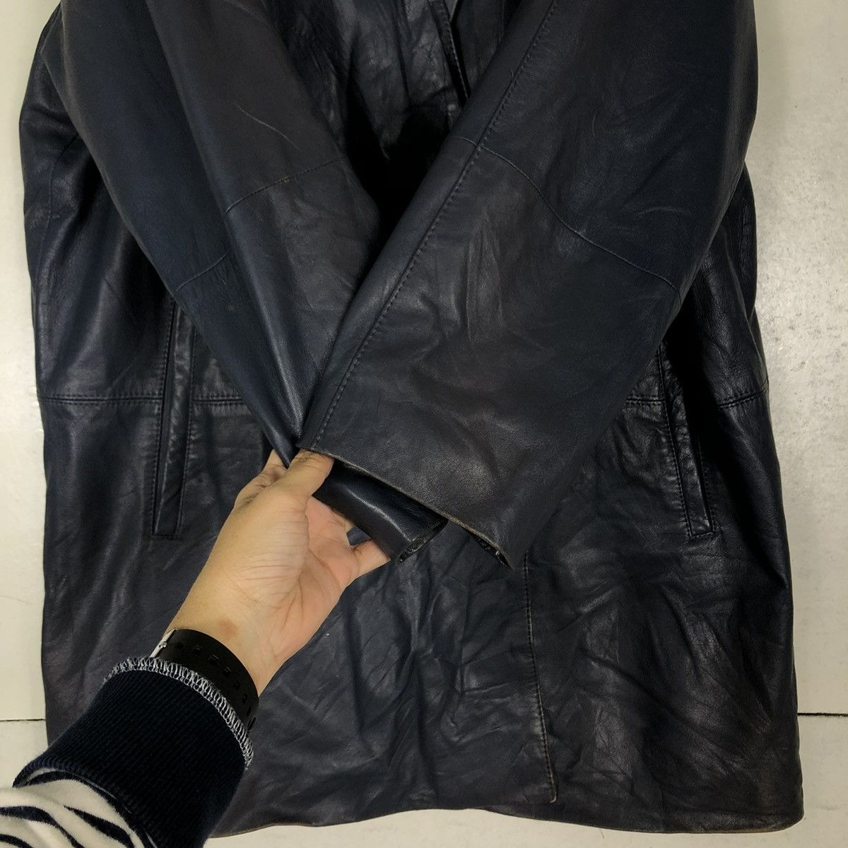 Japanese Brand 🔥VINTAGE LEATHER JACKET MARIE CLAIRE ISSEY MIYAKE Size US M / EU 48-50 / 2 - 15 Thumbnail