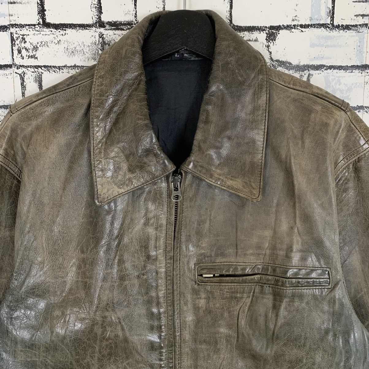 Designer × Vintage Vintage Leather Jacket Size US L / EU 52-54 / 3 - 4 Thumbnail