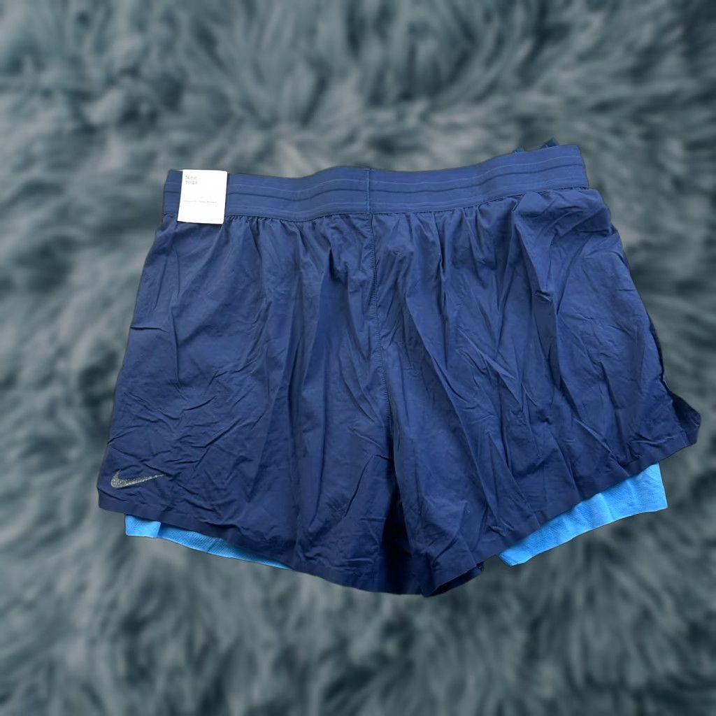 Nike Nike Yoga Shorts Mens XL Blue Lined Dri-Fit Flex 2 in 1, Breathable, Elastic Waist, Inseam 4 in, Polyester Spandex, Activewear, Athletic, Nike Brand Size US 36 / EU 52 - 1 Thumbnail