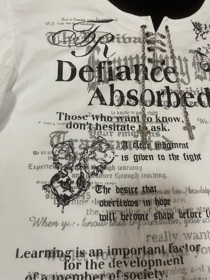 Hysteric Glamour Beaumont Carr Poem Gothic Trinal with Chain Size US L / EU 52-54 / 3 - 6 Thumbnail