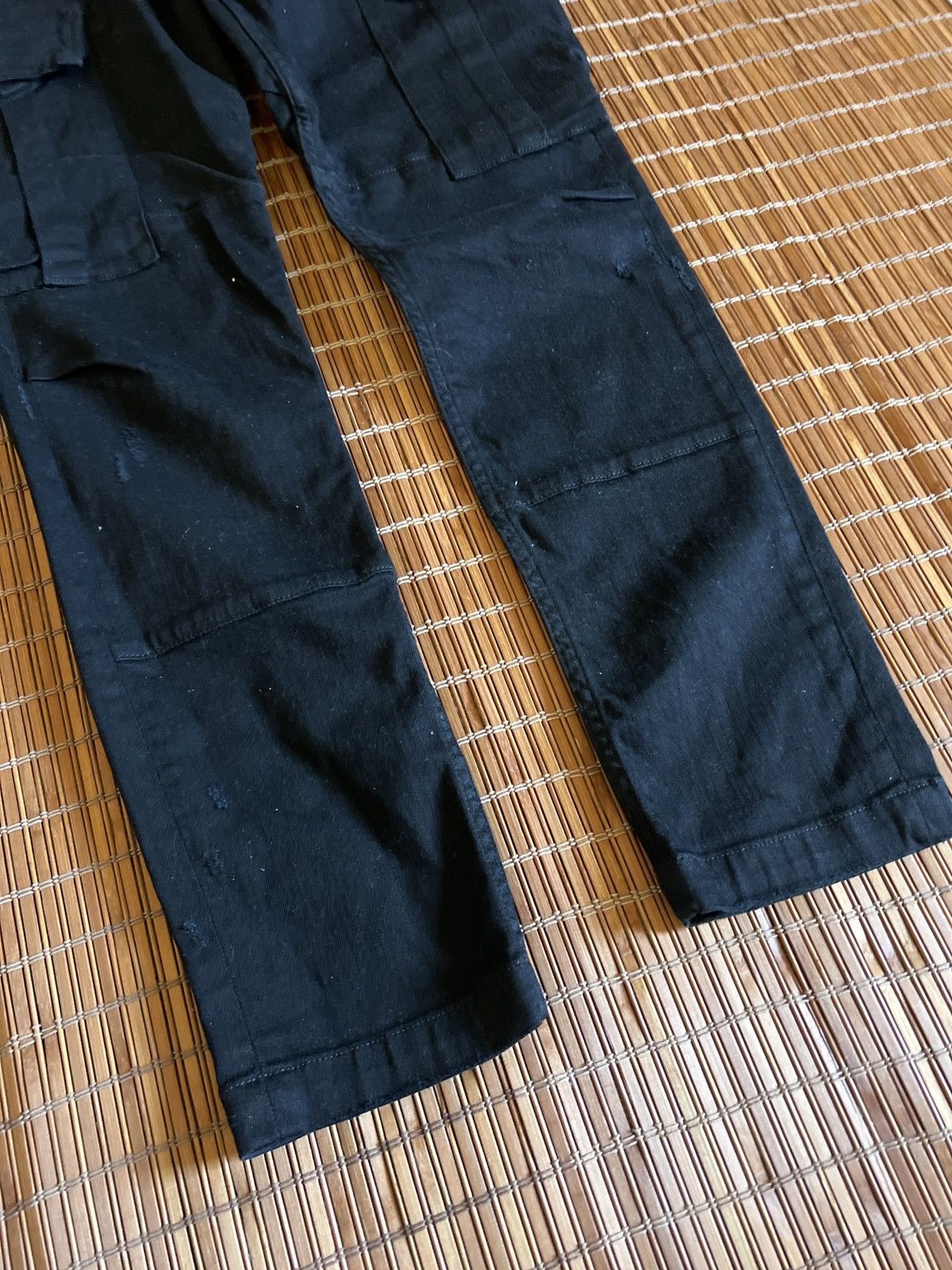 Amiri Mike Amiri Black Cargo Denim Tapered jeans with pockets Size 27" / US 4 / IT 40 - 7 Thumbnail