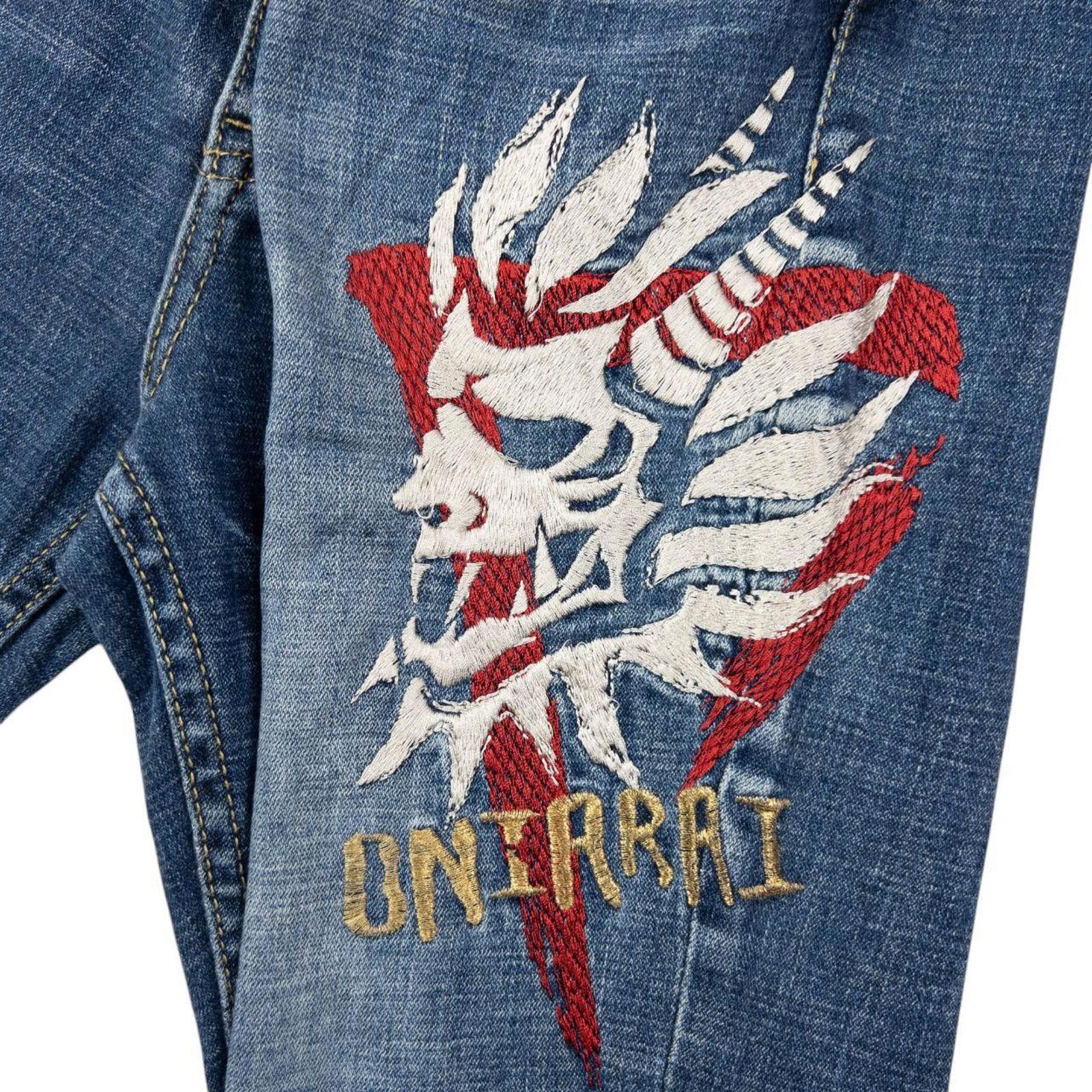 Onia Vintage Oniarai Embroidered Devil Japanese Denim Jeans W36 Size US 36 / EU 52 - 5 Thumbnail