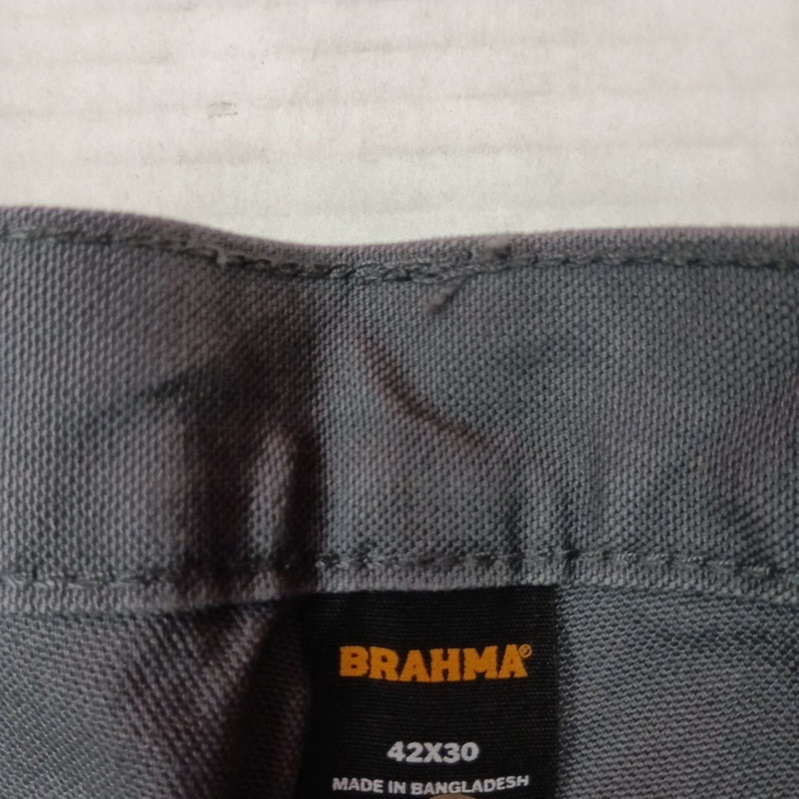 Other Brahma Work Carpenter Pants Mens Size 42x30 Gray Relaxed Fit Size US 42 / EU 58 - 5 Thumbnail
