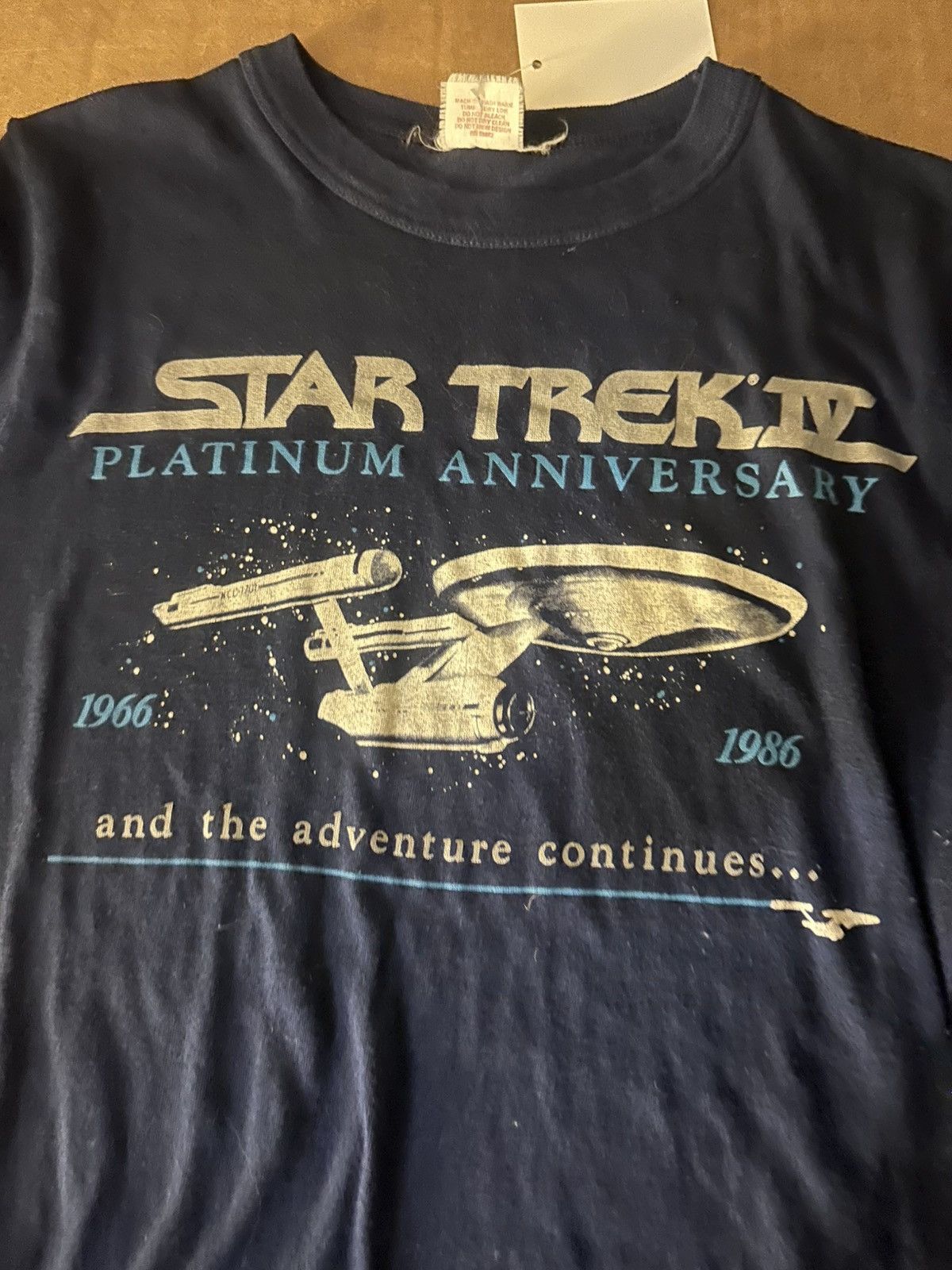 Vintage Star Trek IV 1986 anniversary shirt Size US M / EU 48-50 / 2 - 2 Thumbnail