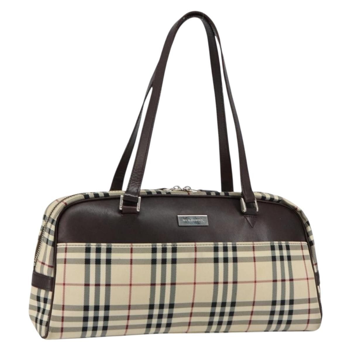Burberry Burberry Nova Check Tote Canvas and Leather Size ONE SIZE - 1 Thumbnail