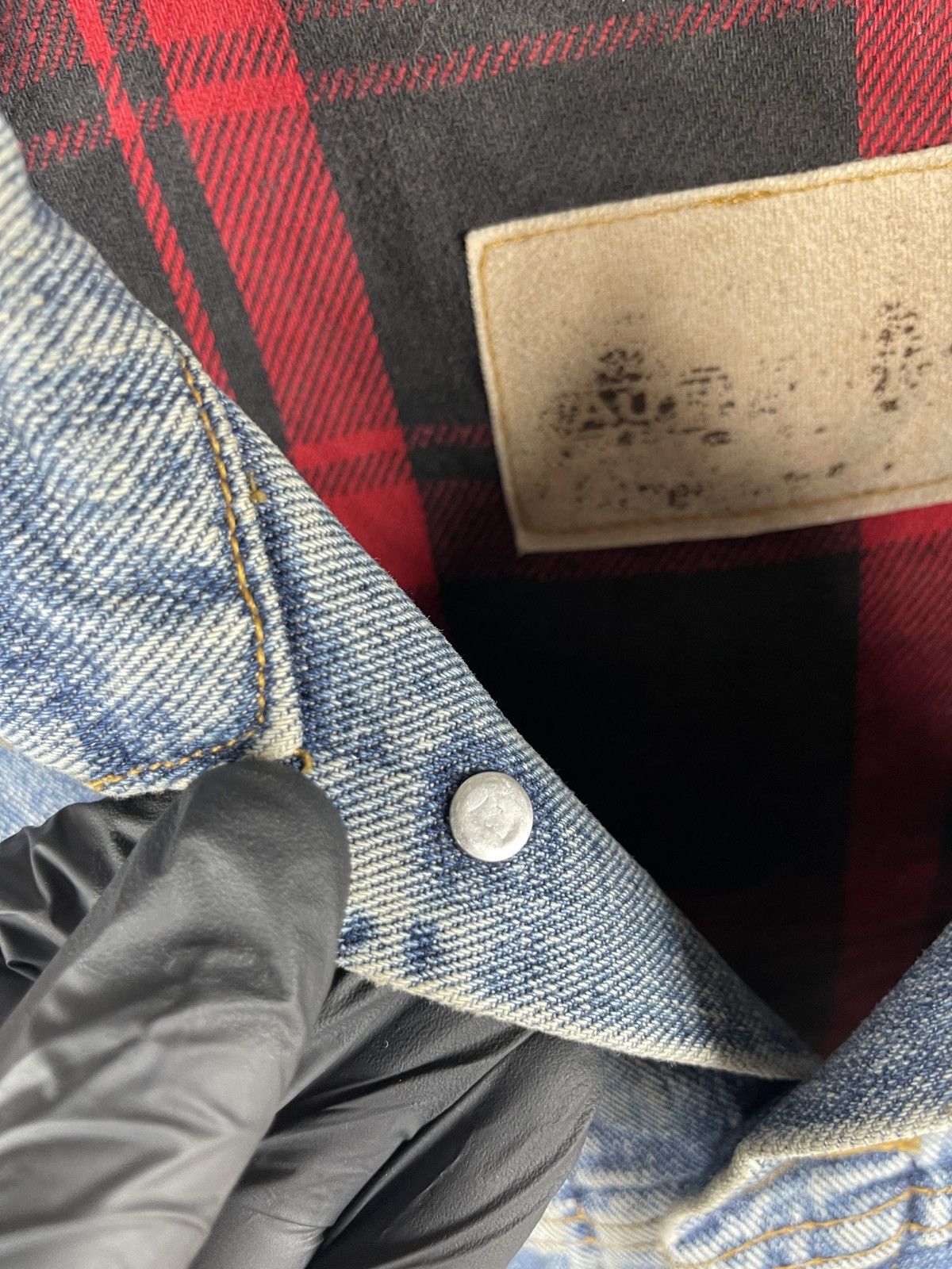 Levi's Levi’s vintage 90s faded checkered lining trucker jacket Size US XL / EU 56 / 4 - 14 Thumbnail