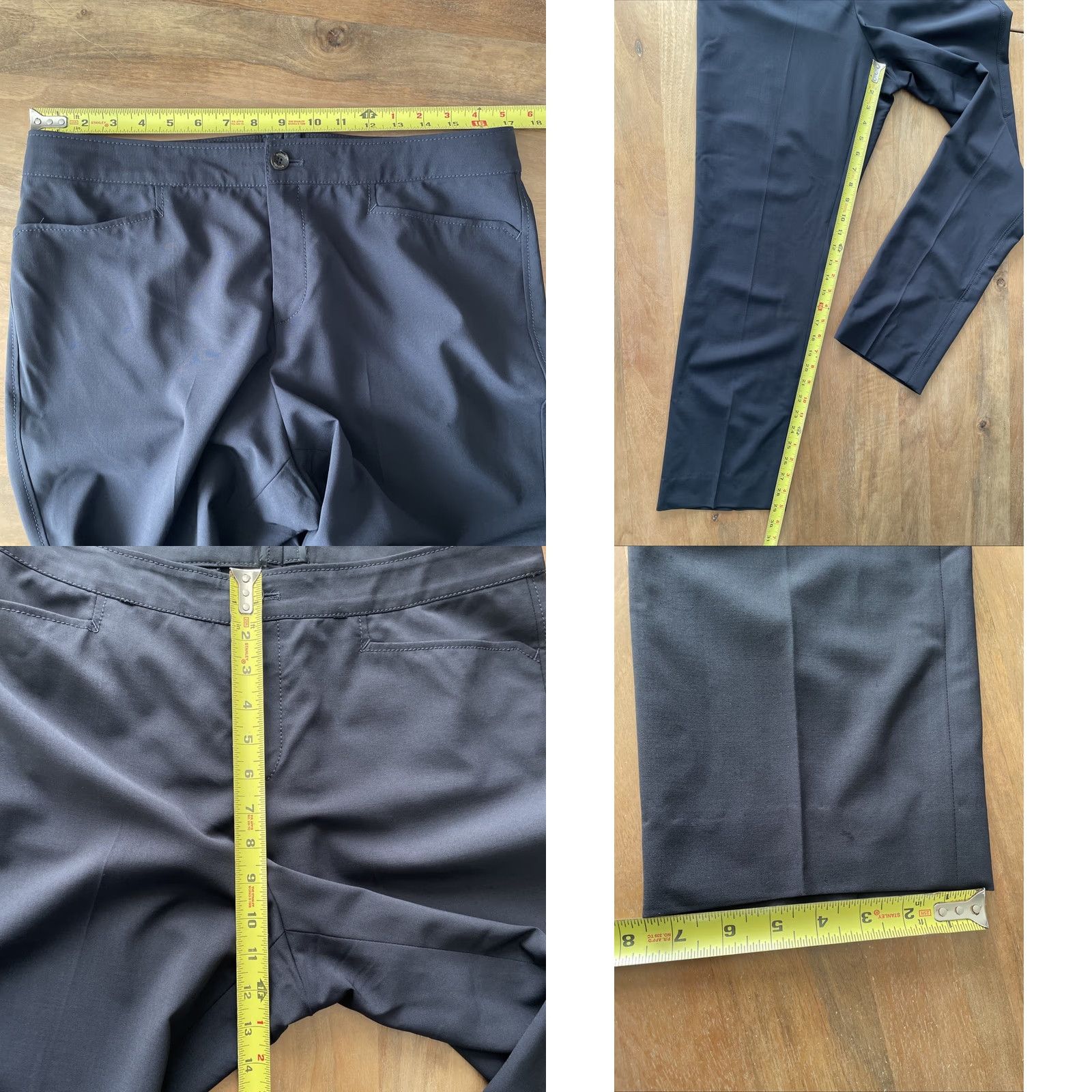 Bogner VINTAGE Bogner Dress Pants Womens Regular Size 34x29 Navy Blue Lightweight Wool Mid Rise Dress Pants Womens Mens? Size 32" / US 10 / IT 46 - 9 Thumbnail