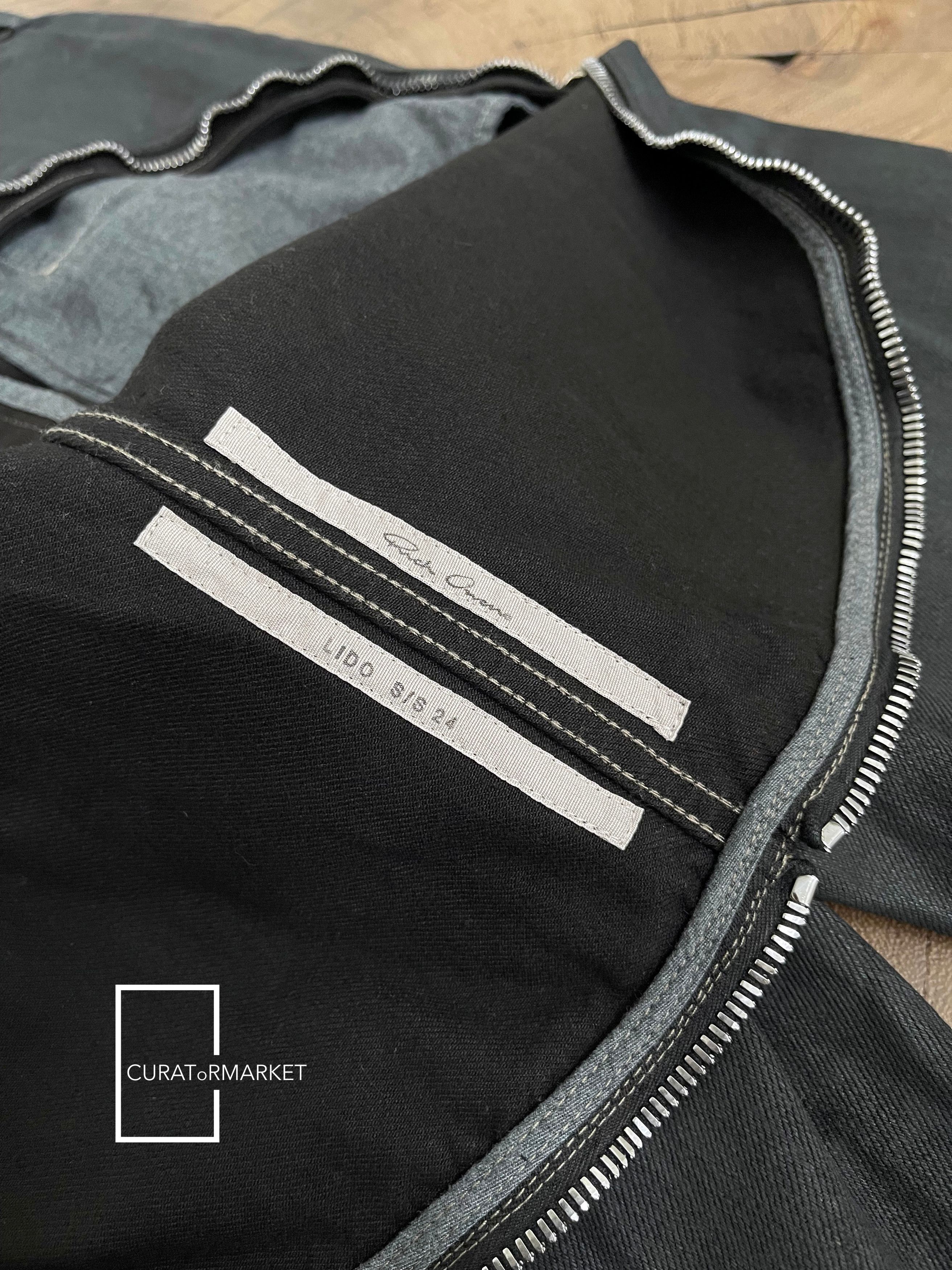 Rick Owens Runway Waxed Bolan Banana Denim Zipper Seam Jeans SS24 Lido Size US 32 / EU 48 - 16 Thumbnail