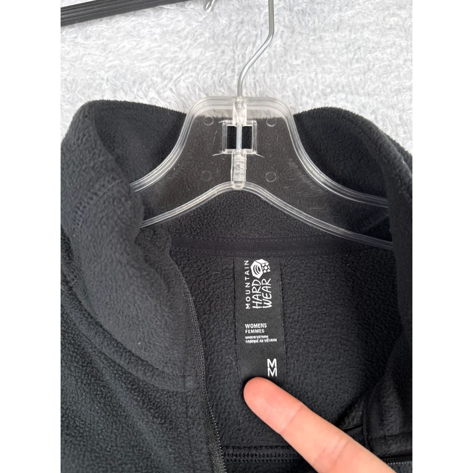Mountain Hardwear Mountain Hardwear Sweatshirt Women Medium Black 1/4 Zip Pullover Fleece - Mock Neck, Long Sleeve, 100% Polyester, Logo, Activewear, Regular Fit Size M / US 6-8 / IT 42-44 - 6 Thumbnail