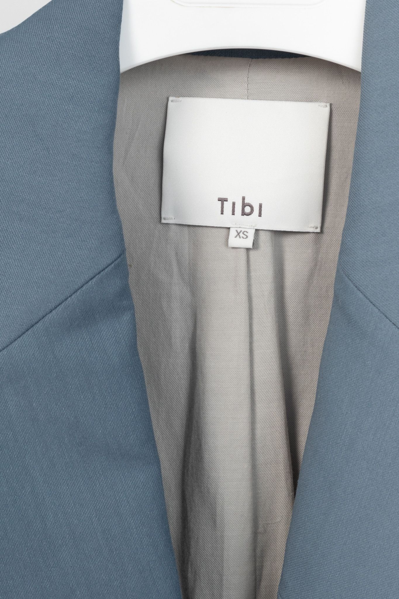 Tibi Tibi Liam Blue Grey Fluid Suiting Oversized Blazer Size XS / US 0-2 / IT 36-38 - 4 Thumbnail