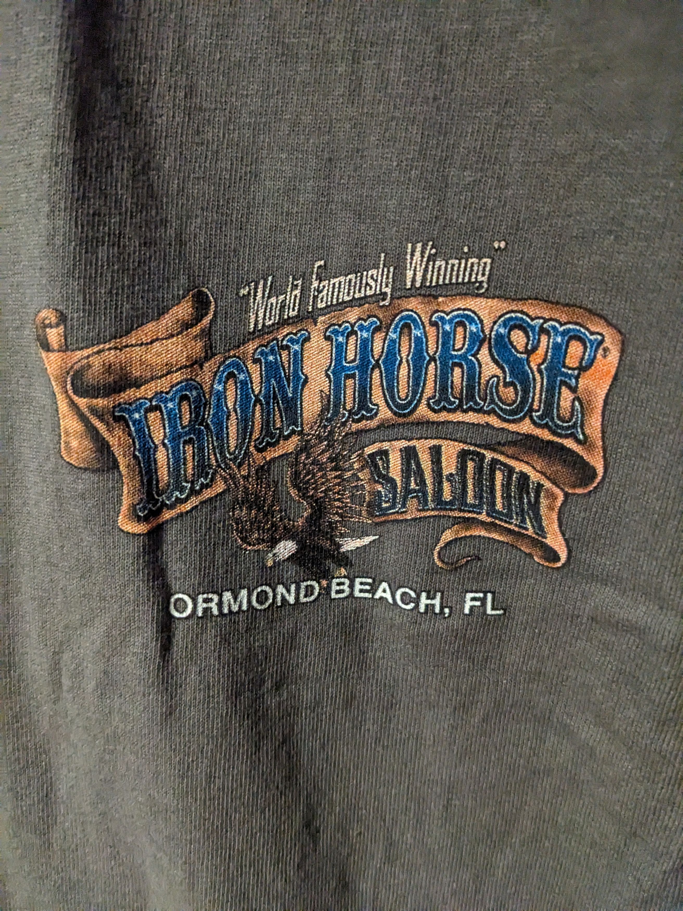 Gildan × Harley Davidson Iron Horse Saloon Bike Week 2016 Trump Gray Medium T-Shirt Size US M / EU 48-50 / 2 - 4 Thumbnail