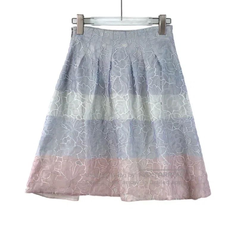 Dior Dior Colour-blocked striped floral lace embroidery casual Size 24" / US 00 / IT 34 - 2 Thumbnail