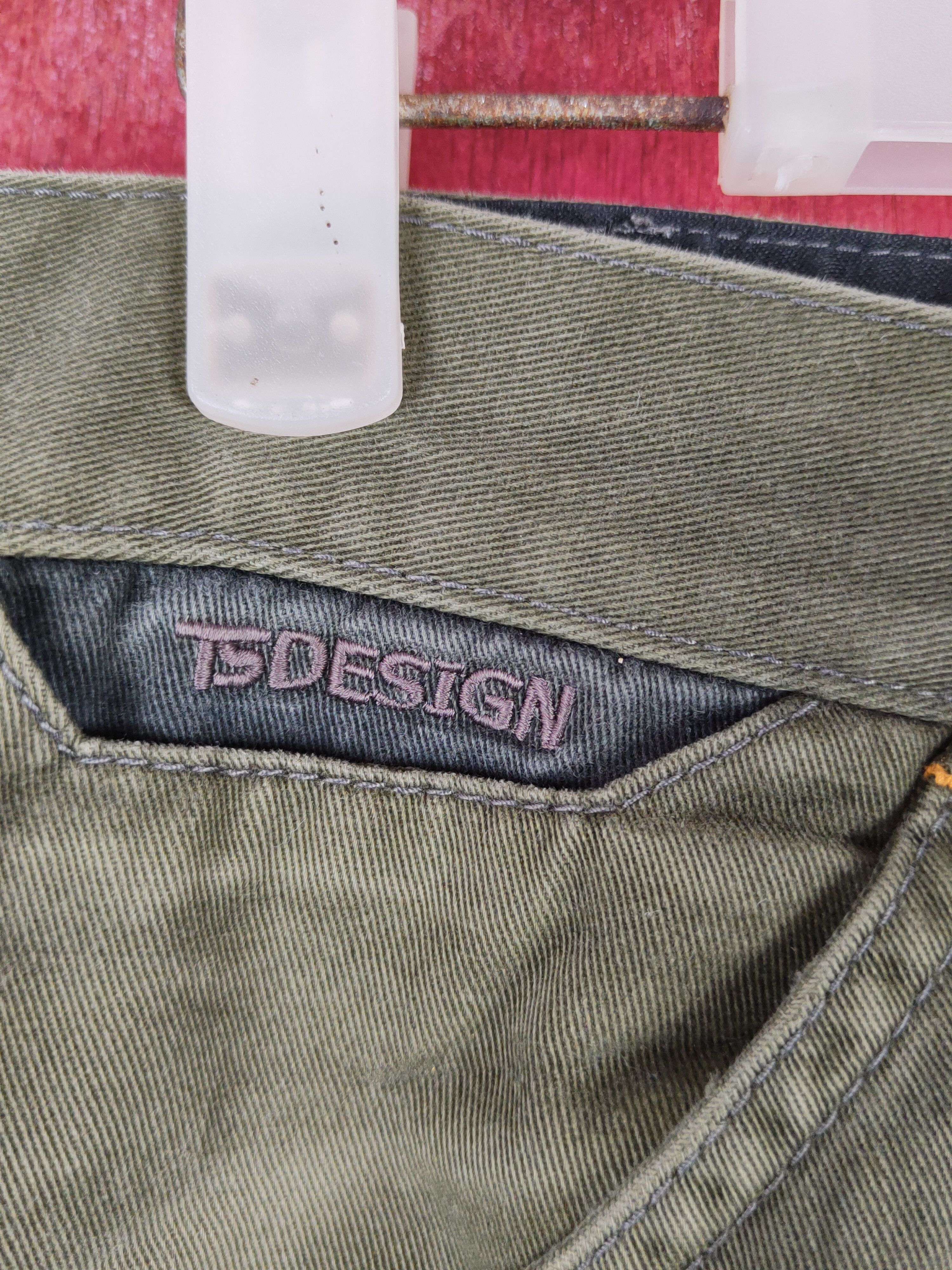 Japanese Brand TS Design Dark Olive Multipocket Tactical Cargo Pants #S1345 Size US 32 / EU 48 - 3 Thumbnail