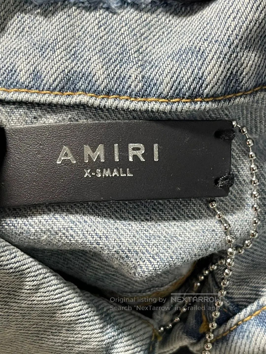 Amiri amiri alrbrush hollywood trucker jacket. Size XS / US 0-2 / IT 36-38 - 3 Thumbnail