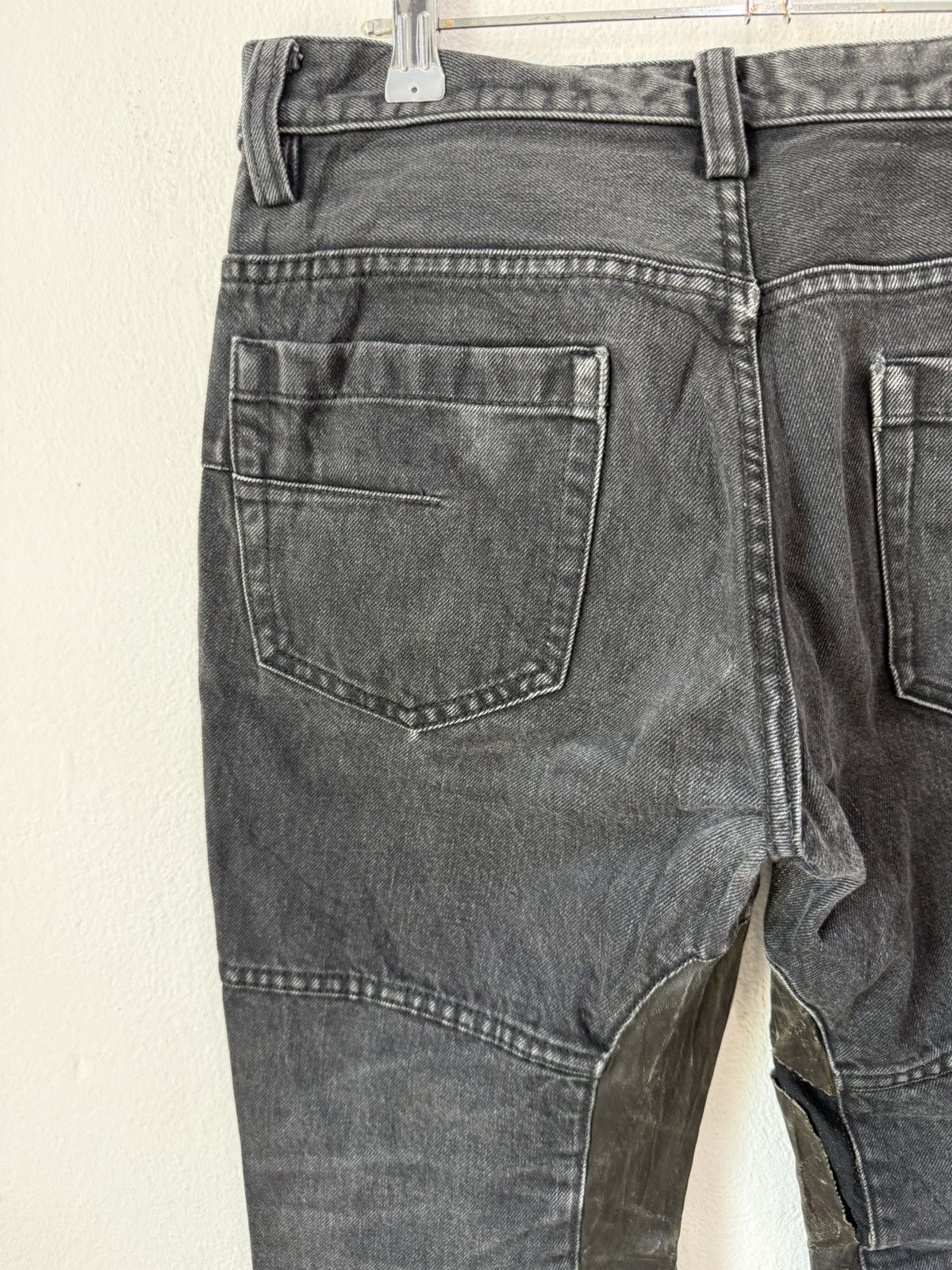 Bajra Japan Brand BAJRA Straight Black Denim Leather Size US 32 / EU 48 - 6 Thumbnail