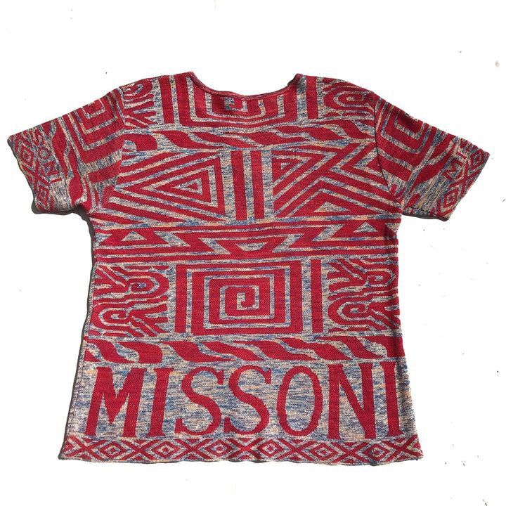 Missoni × Vintage Vintage Missoni italy Missoni Slub Tie Dye Print Polo Shirt Size US M / EU 48-50 / 2 - 1 Thumbnail