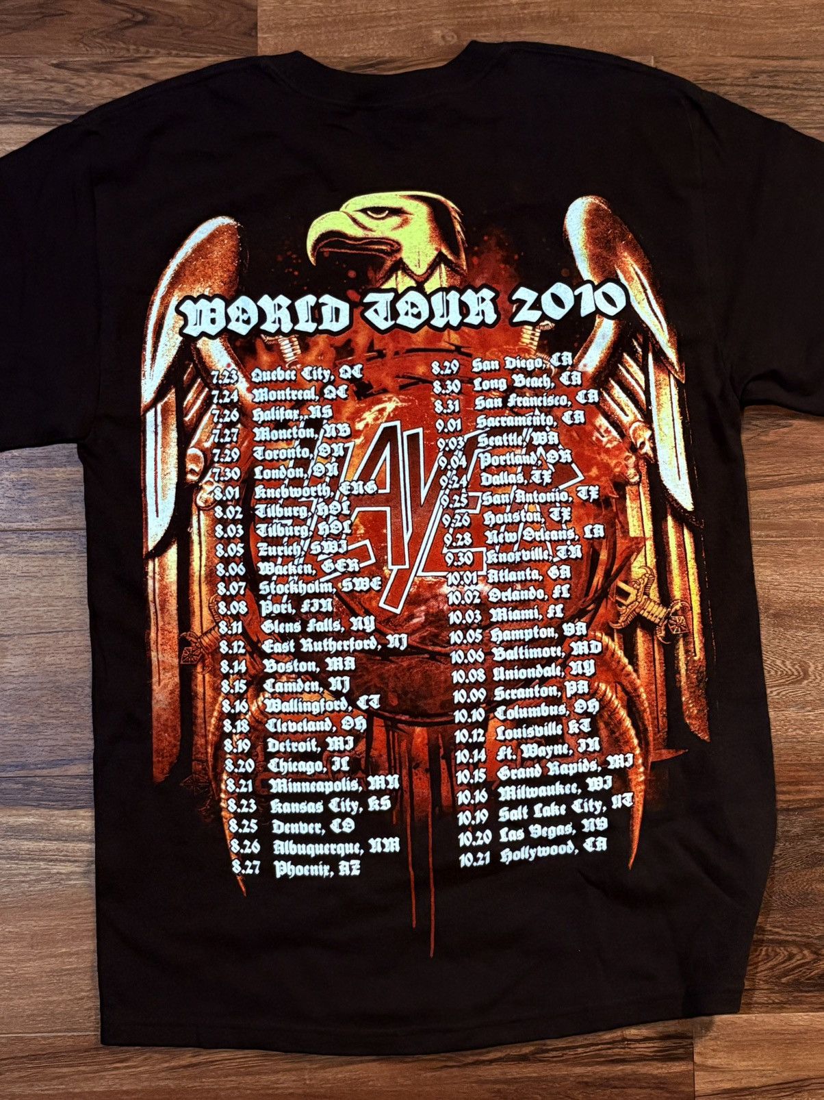 Vintage Slayer band tshirt 2010 workd tour Size US M / EU 48-50 / 2 - 5 Thumbnail