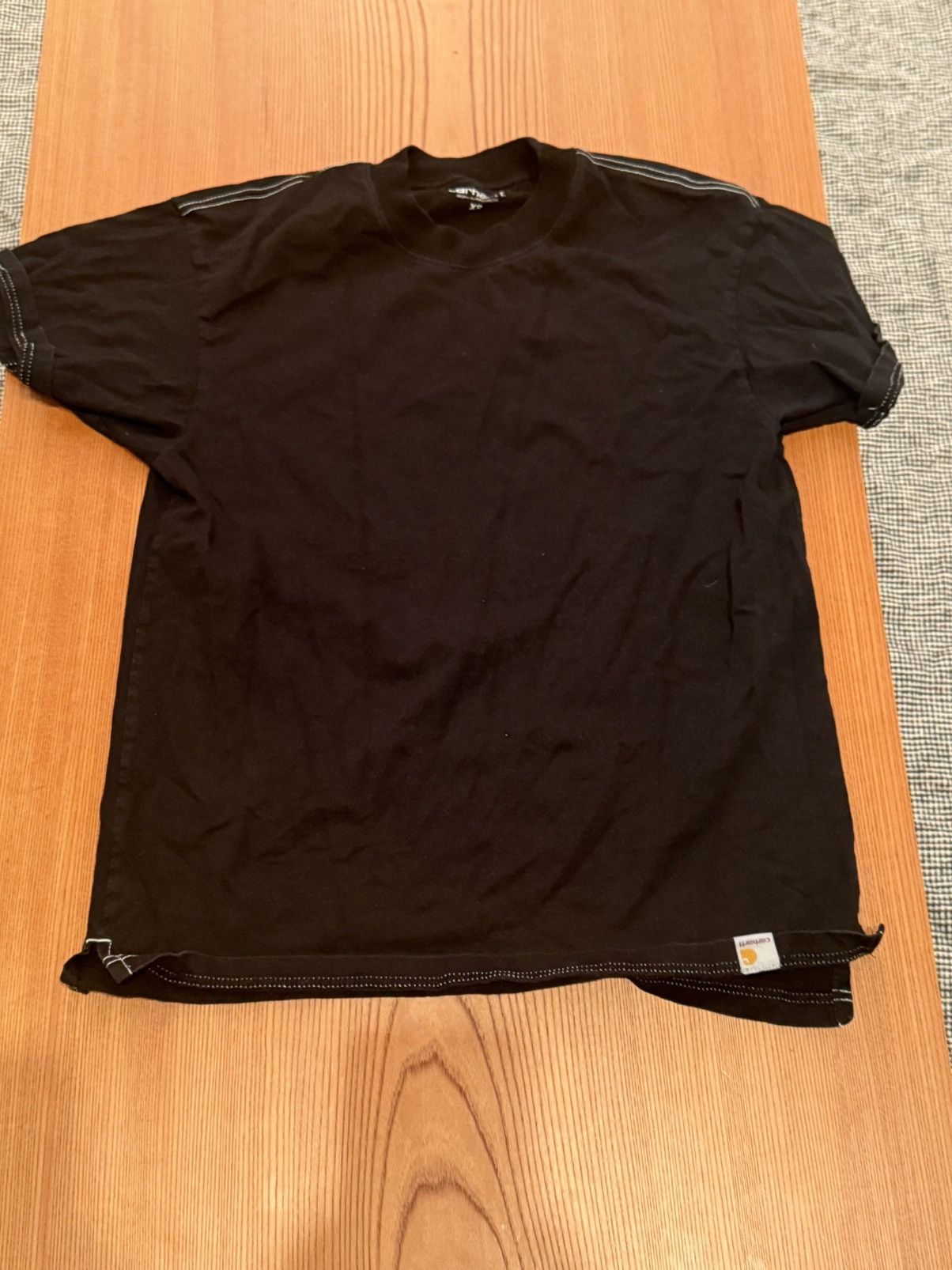 Carhartt Wip Carhartt WIP Black tee with contrast stitching Size US XS / EU 42 / 0 - 1 Thumbnail