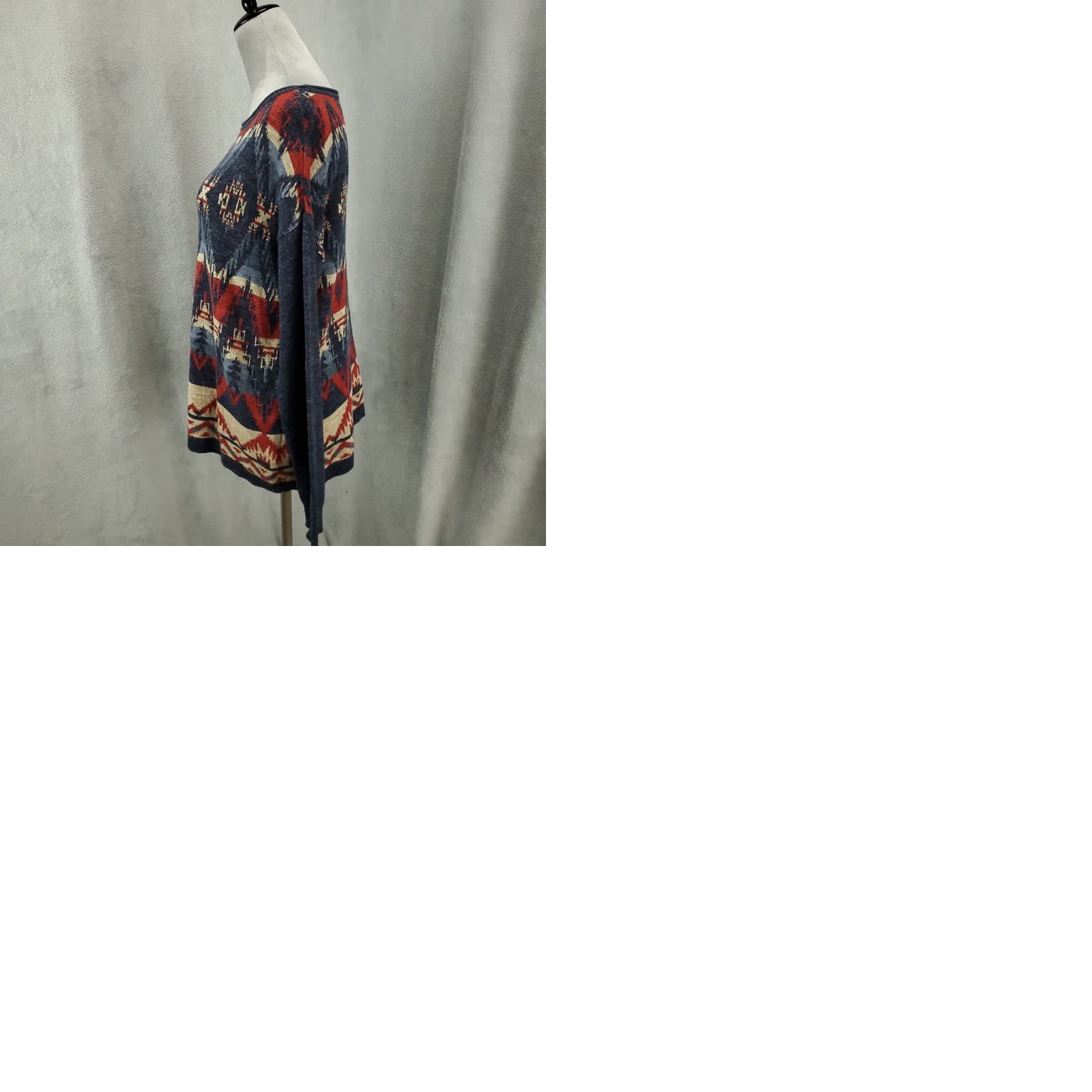 Chaps Chaps Sweater Geometric Pullover Womens Petite Large Multicolor Aztec Western Knit Boat Neck Long Sleeve Casual Travel Pullover Women PL Boys? Size L / US 10 / IT 46 - 9 Thumbnail