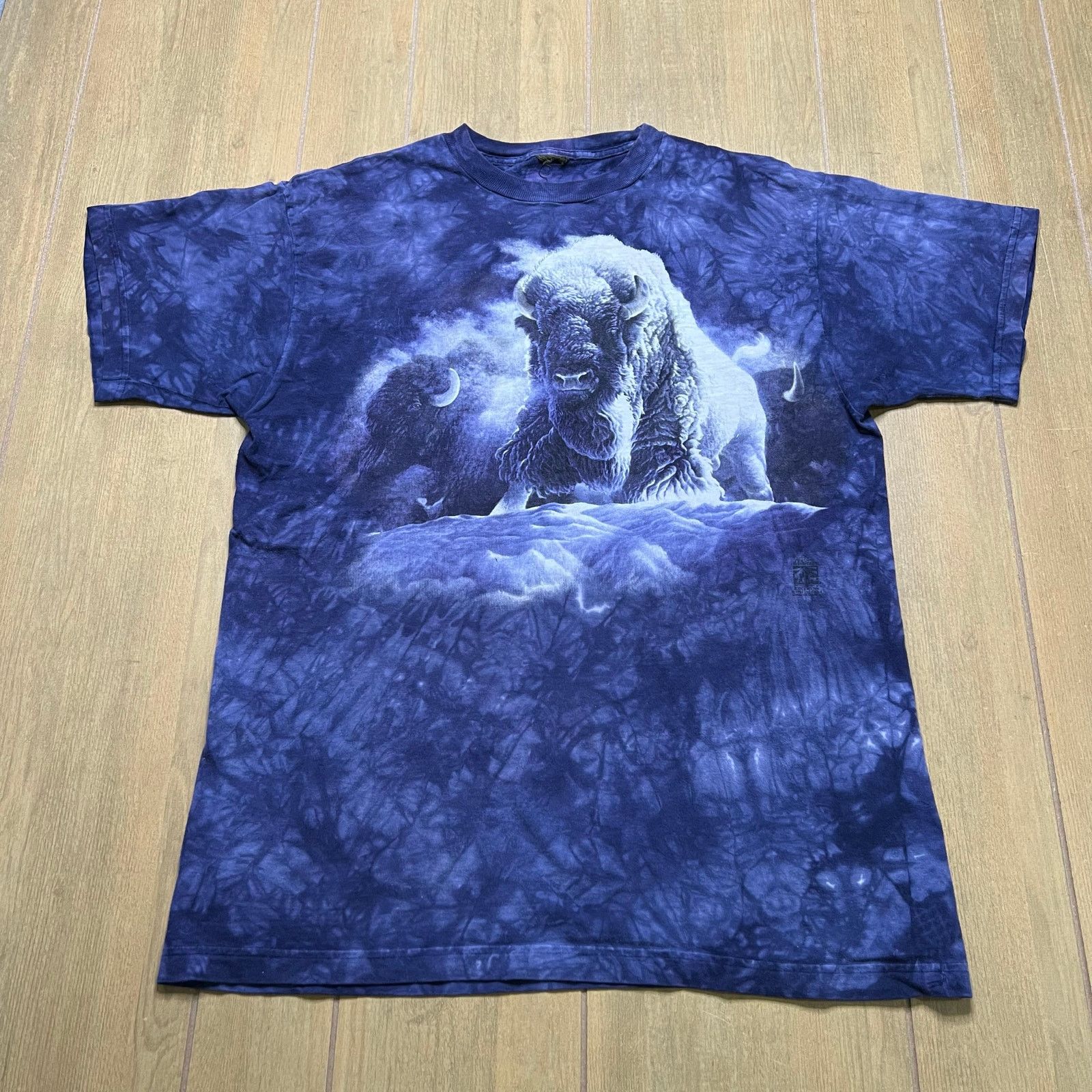 Vintage Vintage WILD BUFFALO TIE-DYE THE MOUNTAIN T-Shirt Sz L Y2K Size US L / EU 52-54 / 3 - 1 Thumbnail