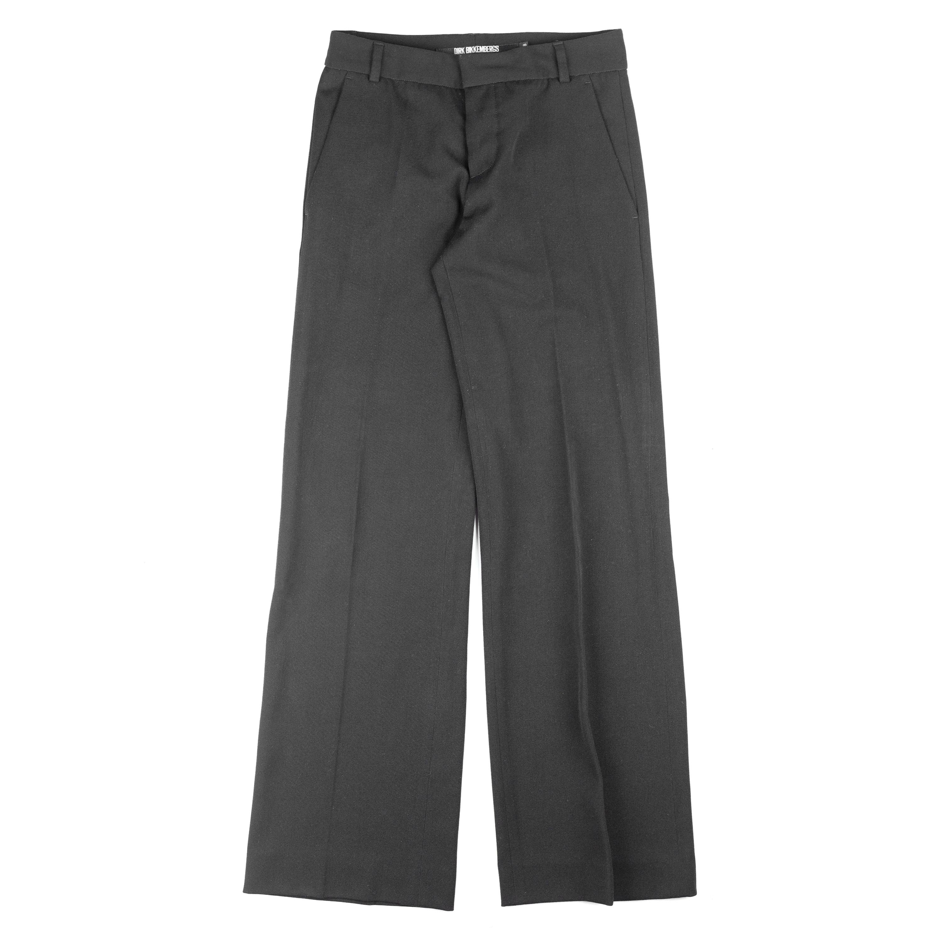 Dirk Bikkembergs Dirk Bikkembergs Vintage Black Tailored Trousers (XS) Size 25" / US 0 / IT 36 - 1 Thumbnail