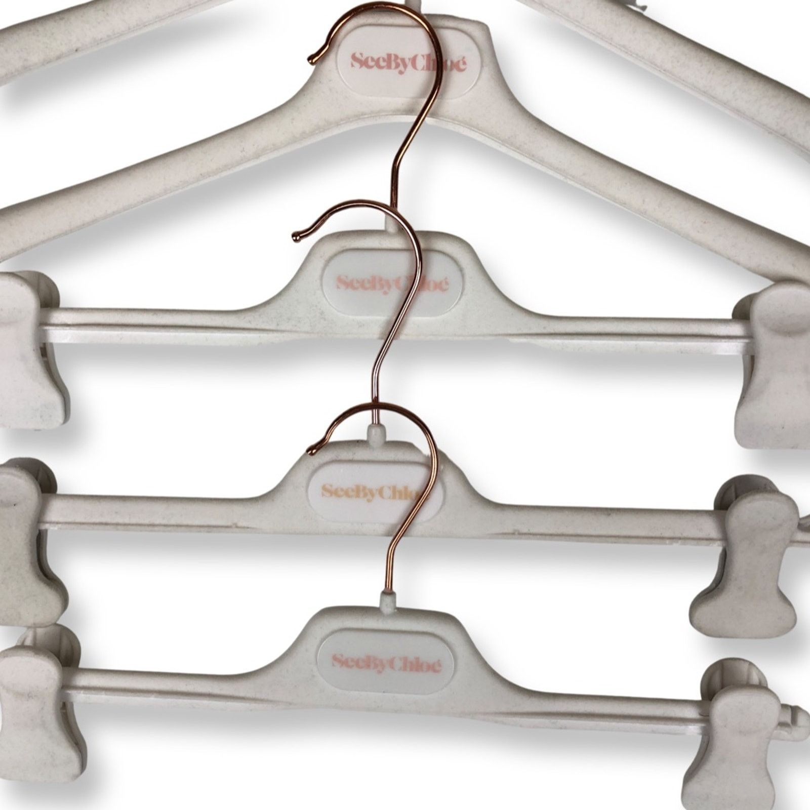 Chloe Chloe Logo Velour Hangers Size ONE SIZE - 2 Thumbnail
