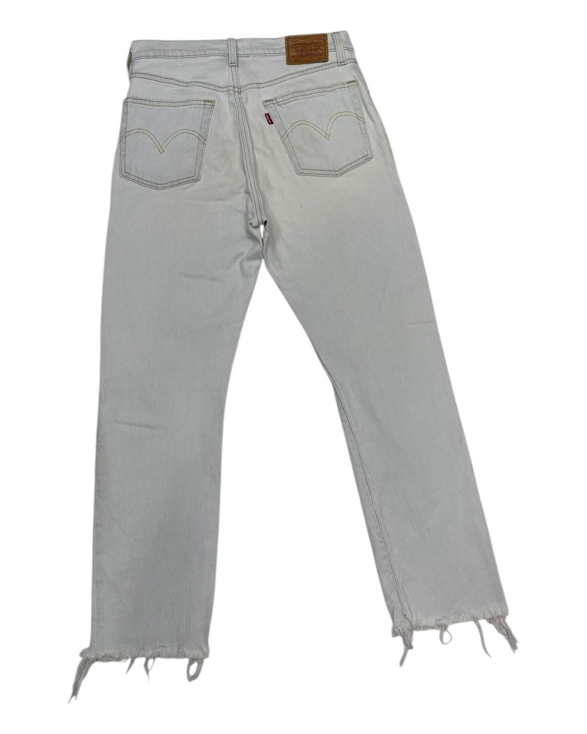 Kapital × Levi's Levis 501 Big E Y2K Straight Leg Cut Distressed Denim Jeans Size US 28 / EU 44 - 4 Thumbnail