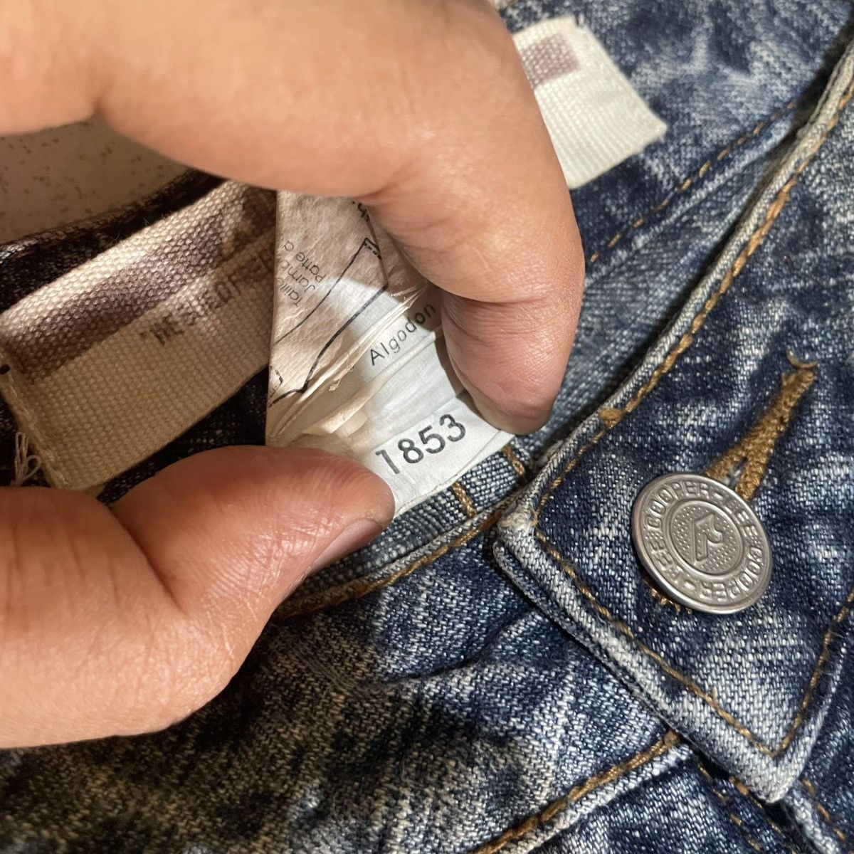 If Six Was Nine Y2K Lee Cooper Bootcut Flare Distressed Mud Washed Jeans Size US 32 / EU 48 - 13 Thumbnail
