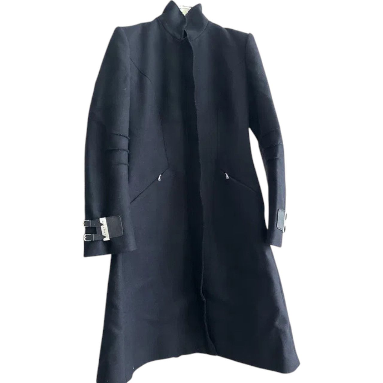 John Richmond John Richmond Coat US sz 8 Woolen / Cashmere Coat Size M / US 6-8 / IT 42-44 - 4 Thumbnail