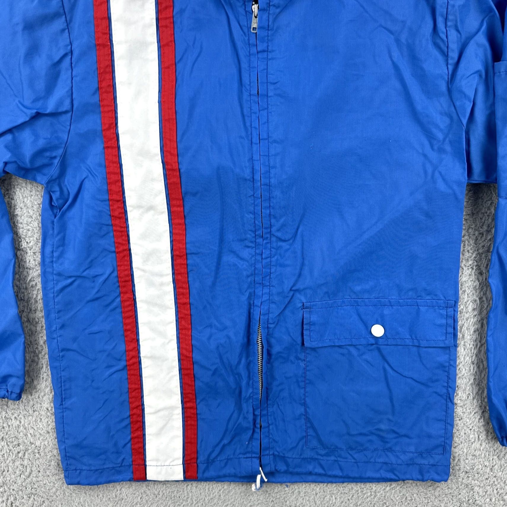 Vintage VINTAGE Ebert Enterprises Nylon Full Zip Jacket Blue Small 60s USA Mens Size US S / EU 44-46 / 1 - 4 Thumbnail