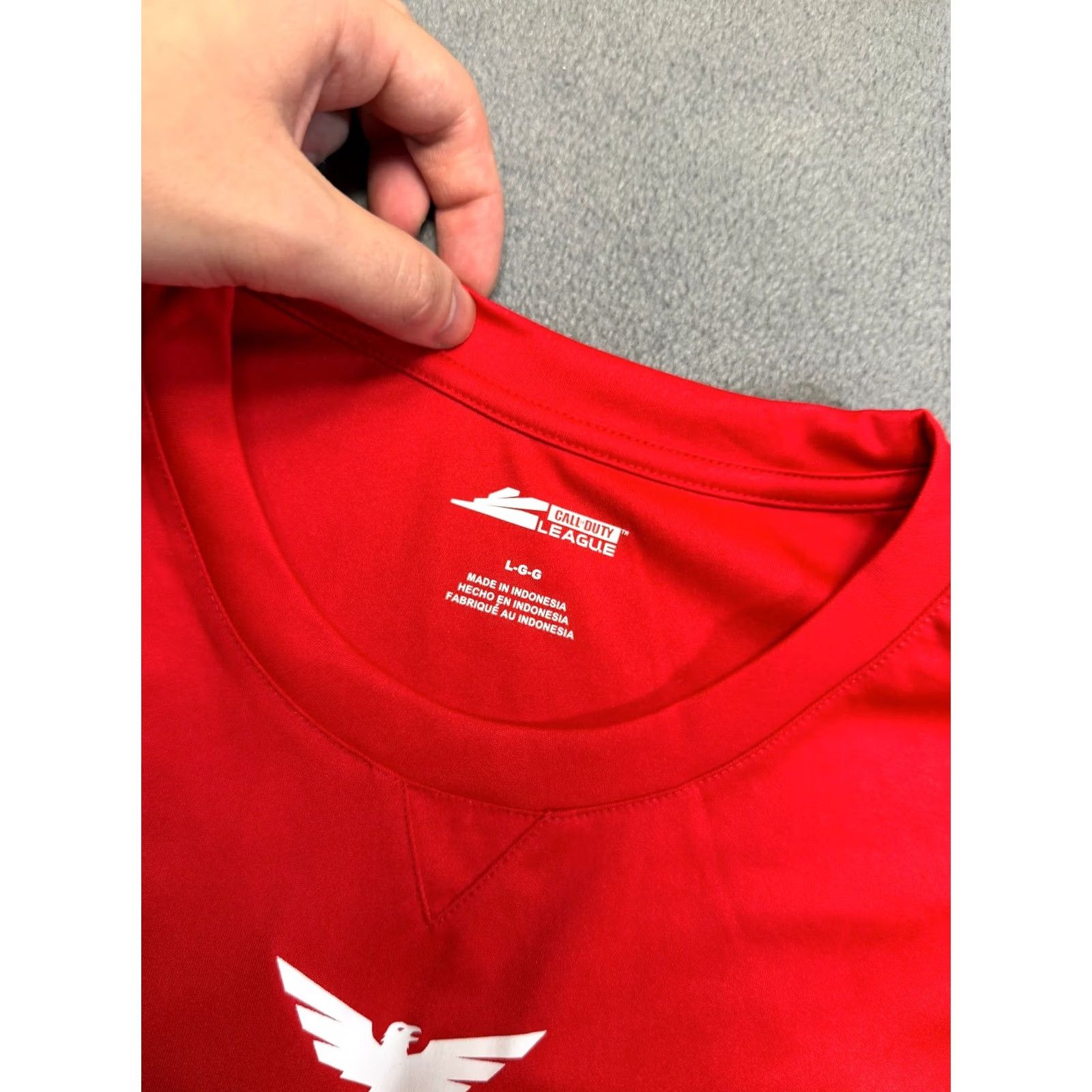 Vintage Call of Duty League London Royal Ravens Red jersey shirt Mens L Size Red Ravens Jersey T-Shirt Size US L / EU 52-54 / 3 - 4 Thumbnail