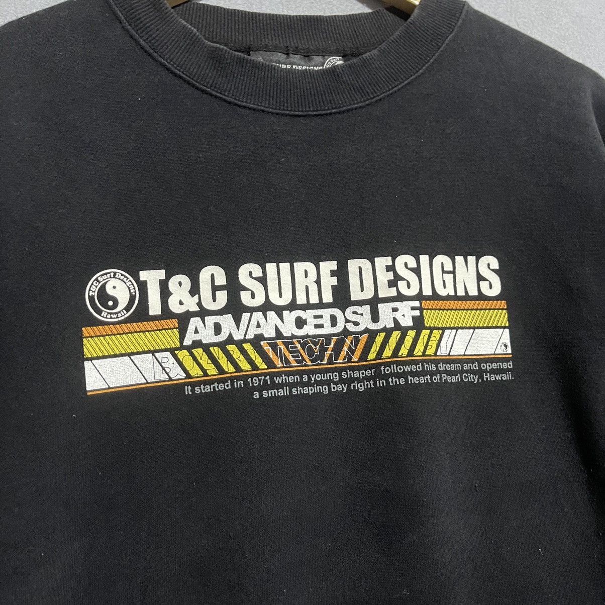 Vintage Vintage T&C Surf Designs Black Graphic Sweatshirt XL Size US XL / EU 56 / 4 - 4 Thumbnail