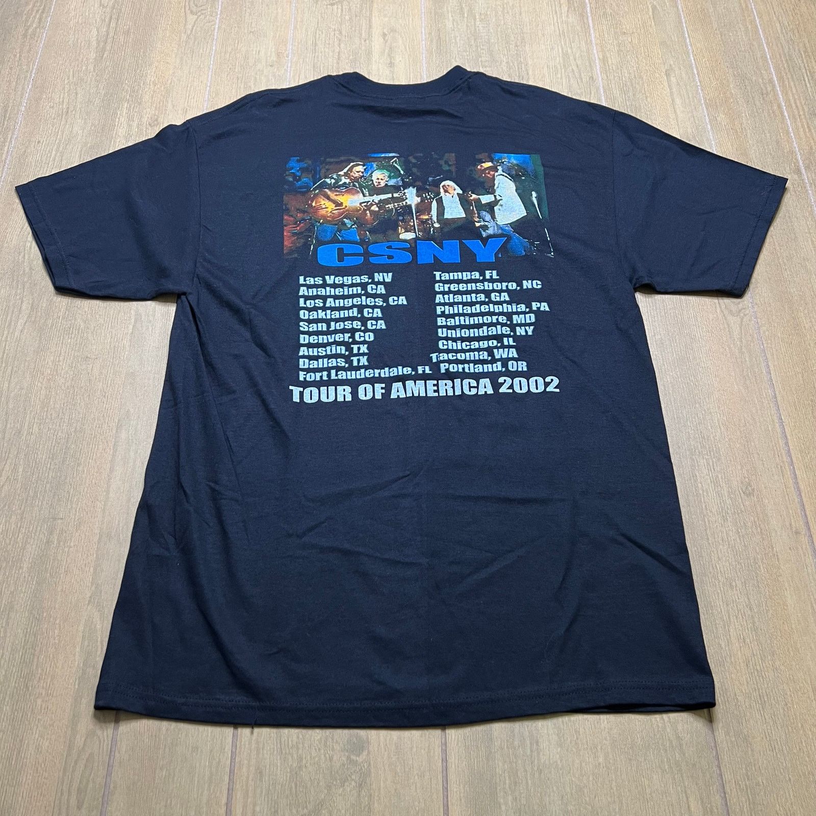 Hanes Y2K 2002 Crosby, Stills, Nash & Young "Tour of America" Sz L Size US L / EU 52-54 / 3 - 6 Thumbnail