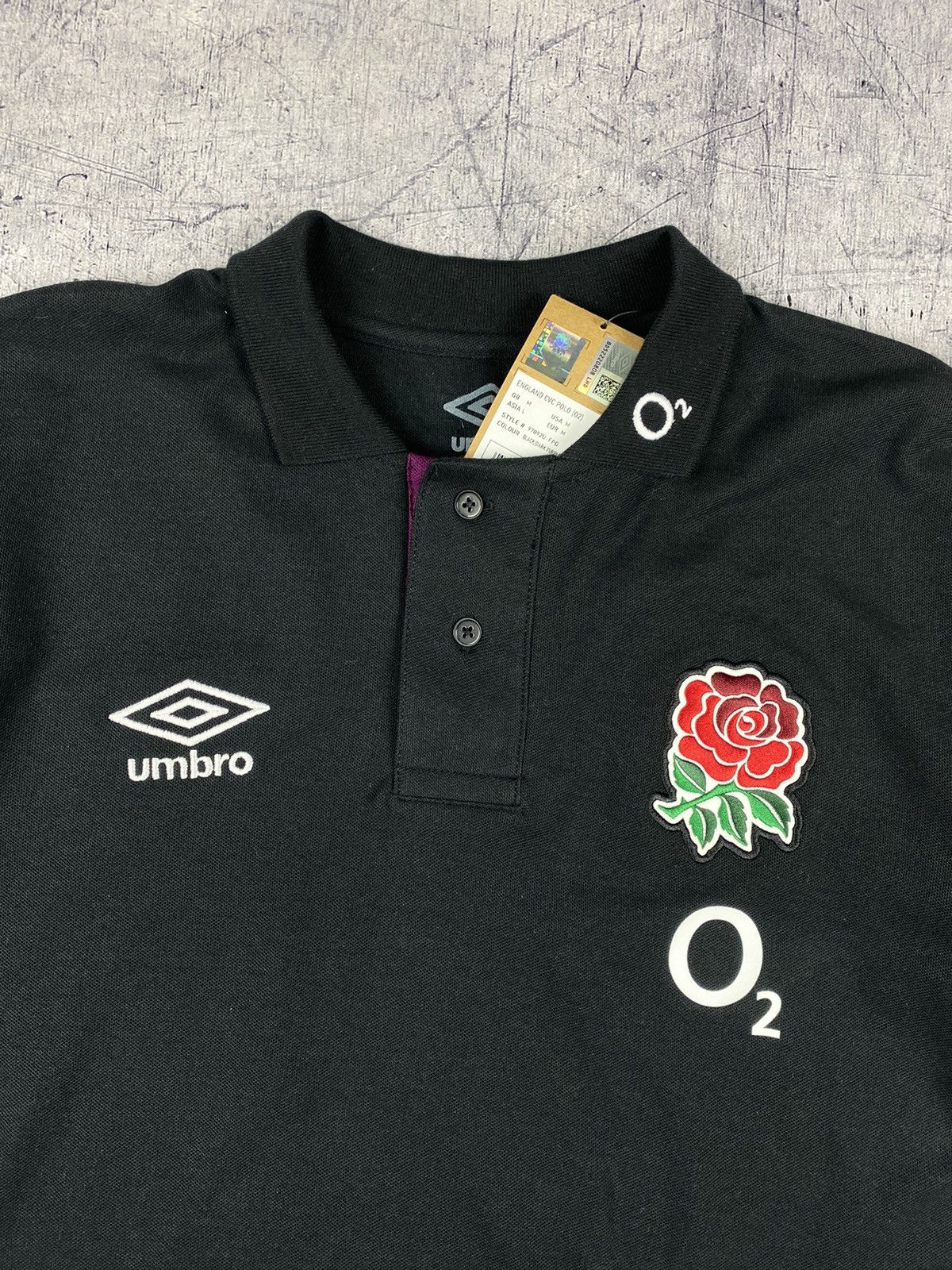 Umbro Umbro O2 England Rugby Polo Shirt Size M Size US M / EU 48-50 / 2 - 5 Thumbnail