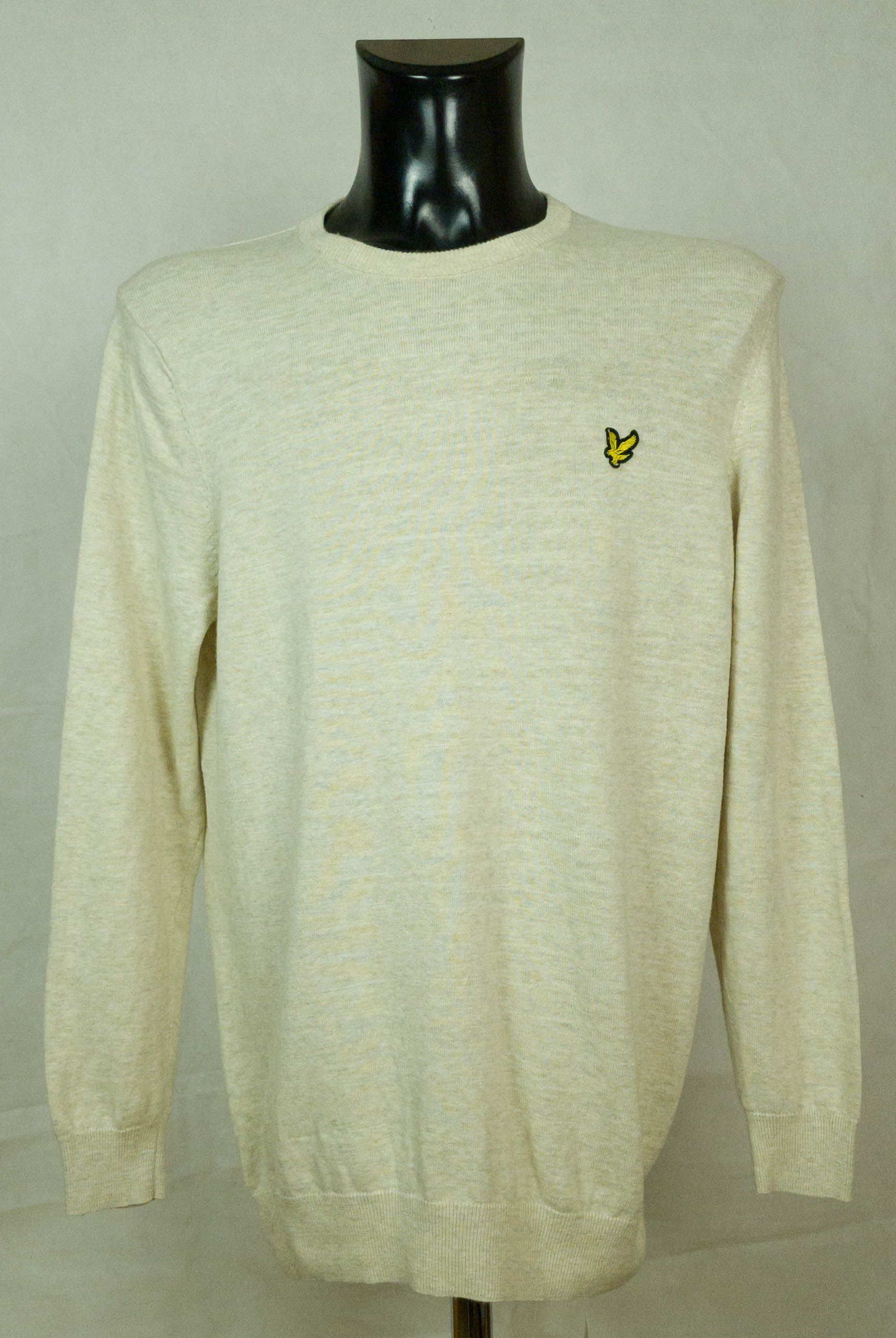 Lyle & Scott Lyle Scott mens jumper linen size L vgc Size US L / EU 52-54 / 3 - 1 Thumbnail